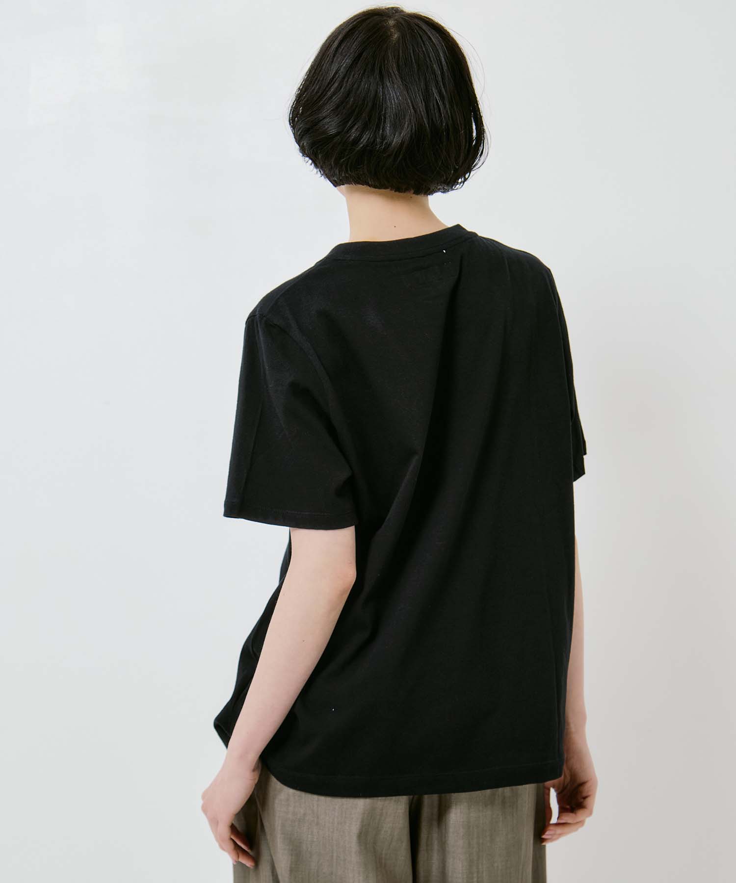 Line portrait T-shirt AKIRANAKA