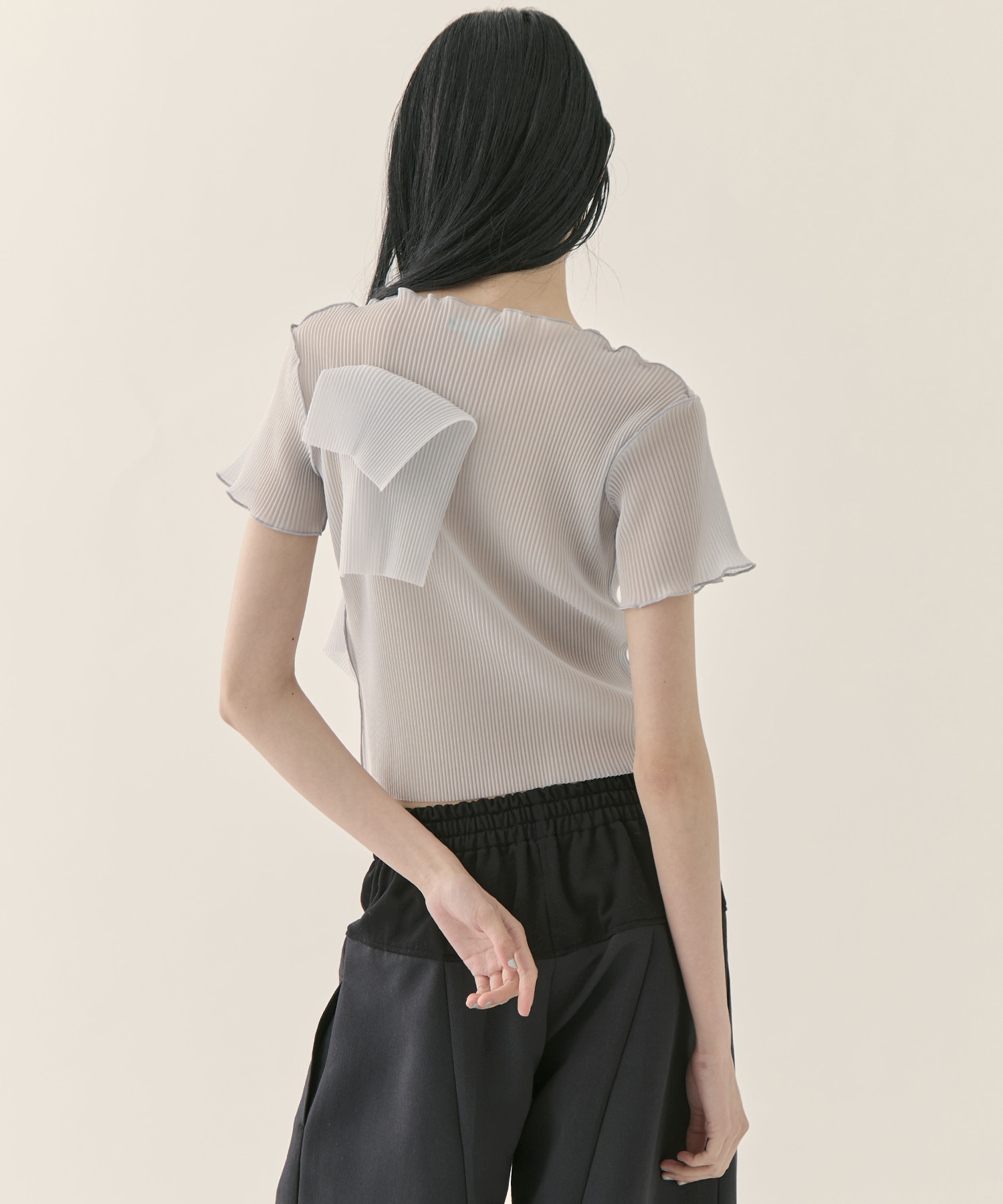 別注 SHEER SHORT SLEEVE TOP kotohayokozawa