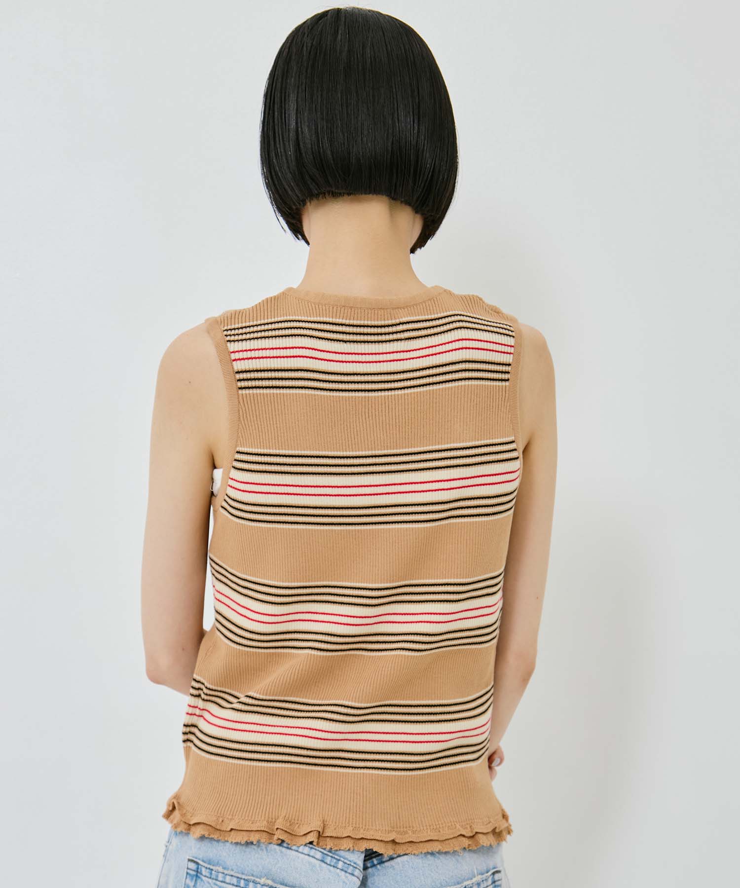 AKES-012K【ボーダーニットトップス】 AKANE UTSUNOMIYA