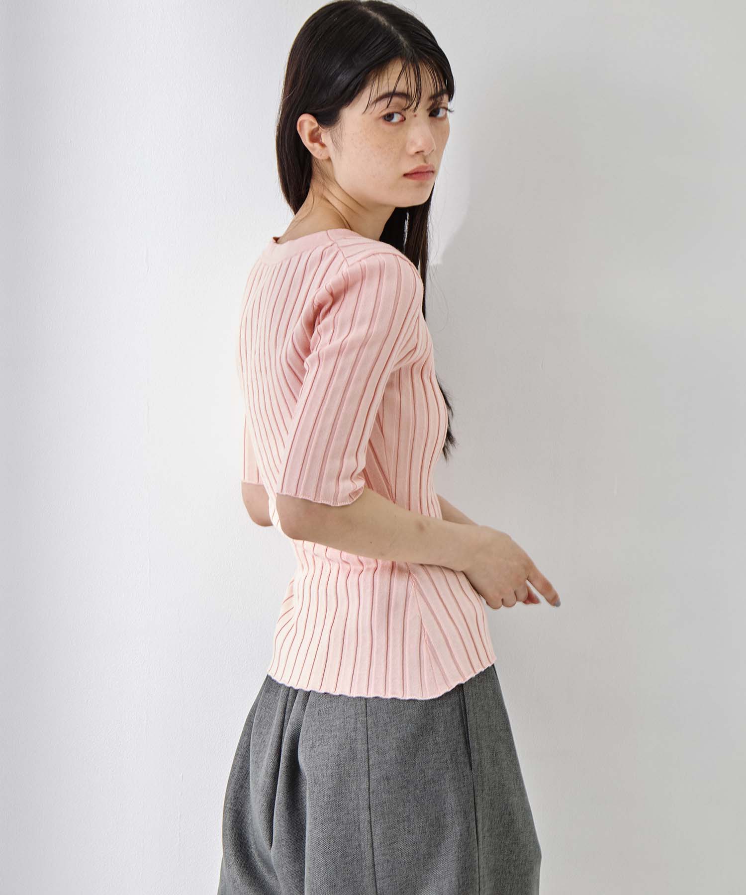 Silk Viscose Wide Rib Cardigan STUDIOUS