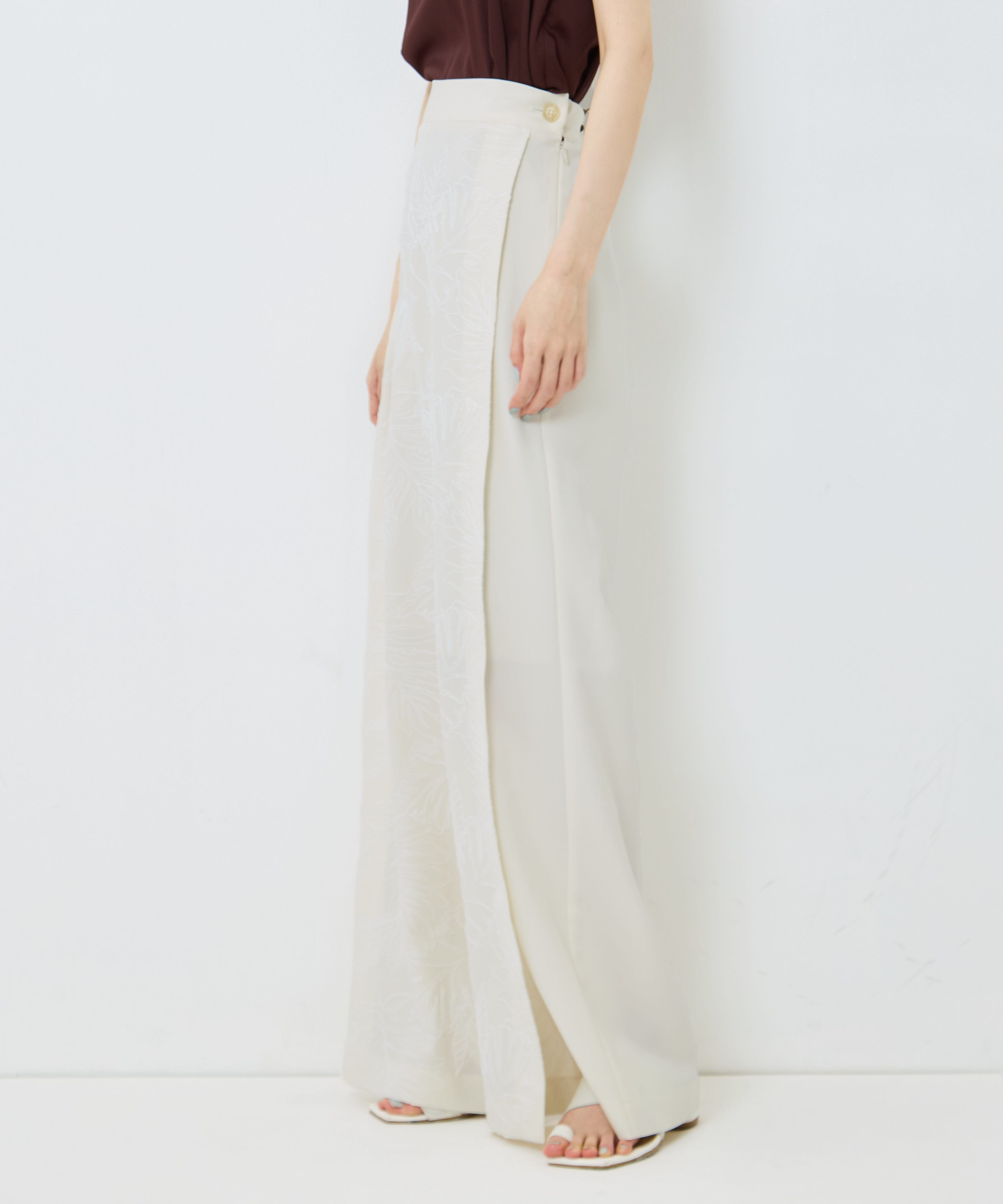 別注 FLOWER LACE POCKET PANTS UJOH