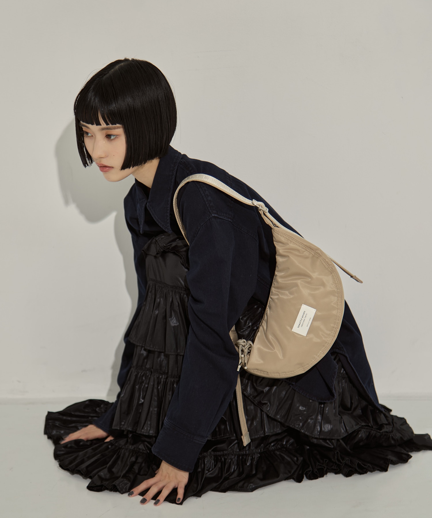 別注nylon moon shoulder bag beautiful people