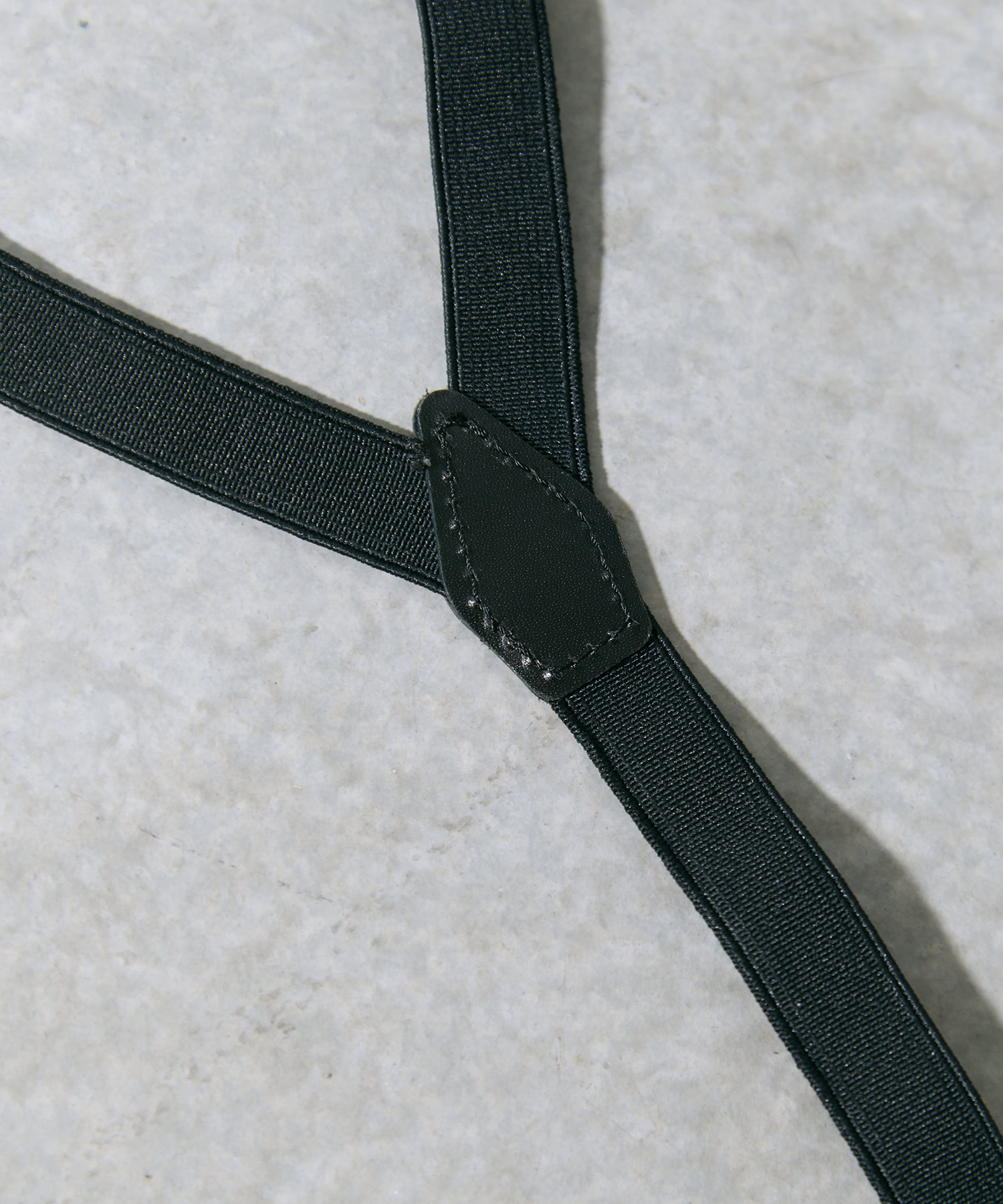 Metal leather suspenders TOGA