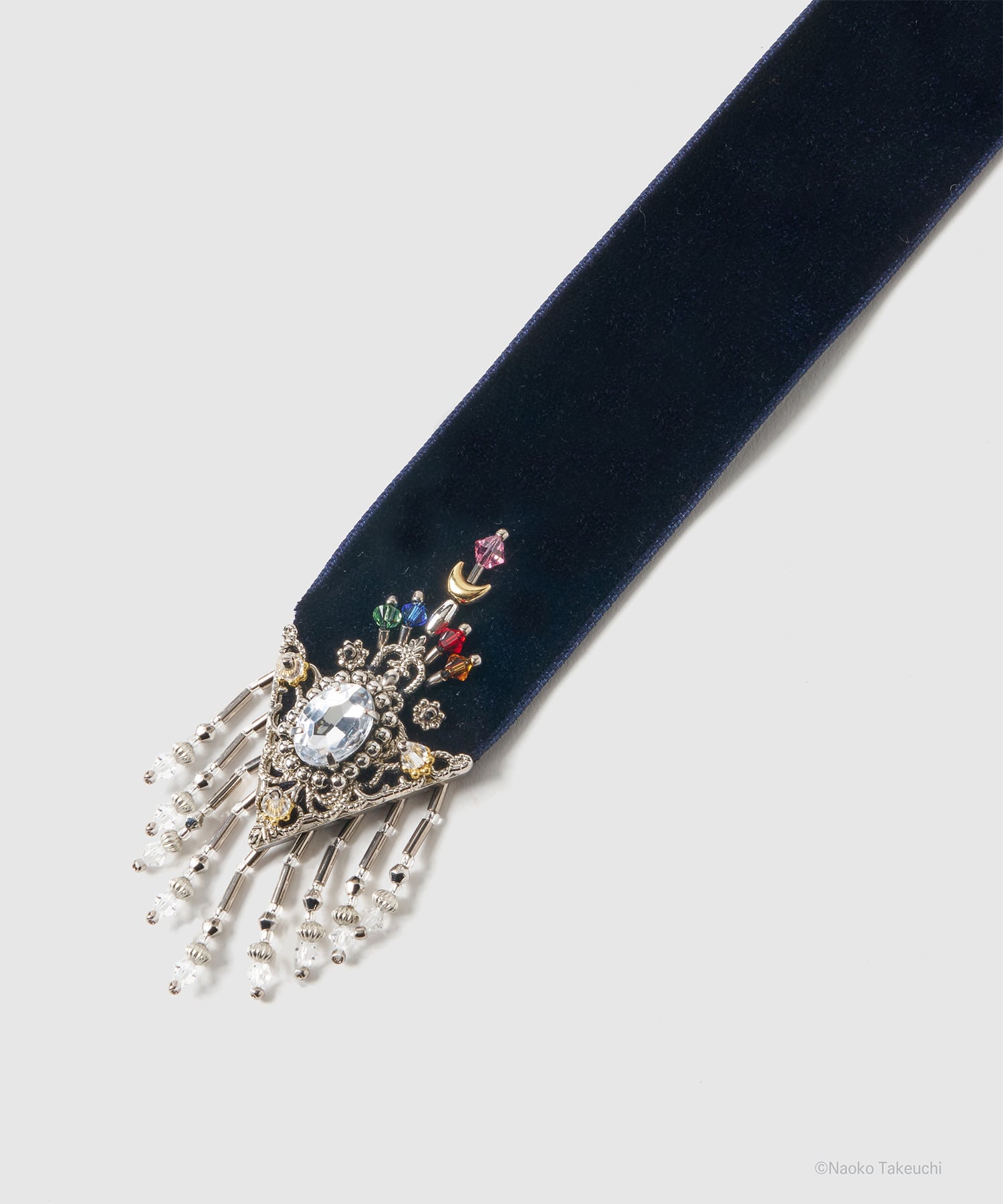 5 Sailor Guardians crystal silver tip velvet long ribbon tanakadaisuke