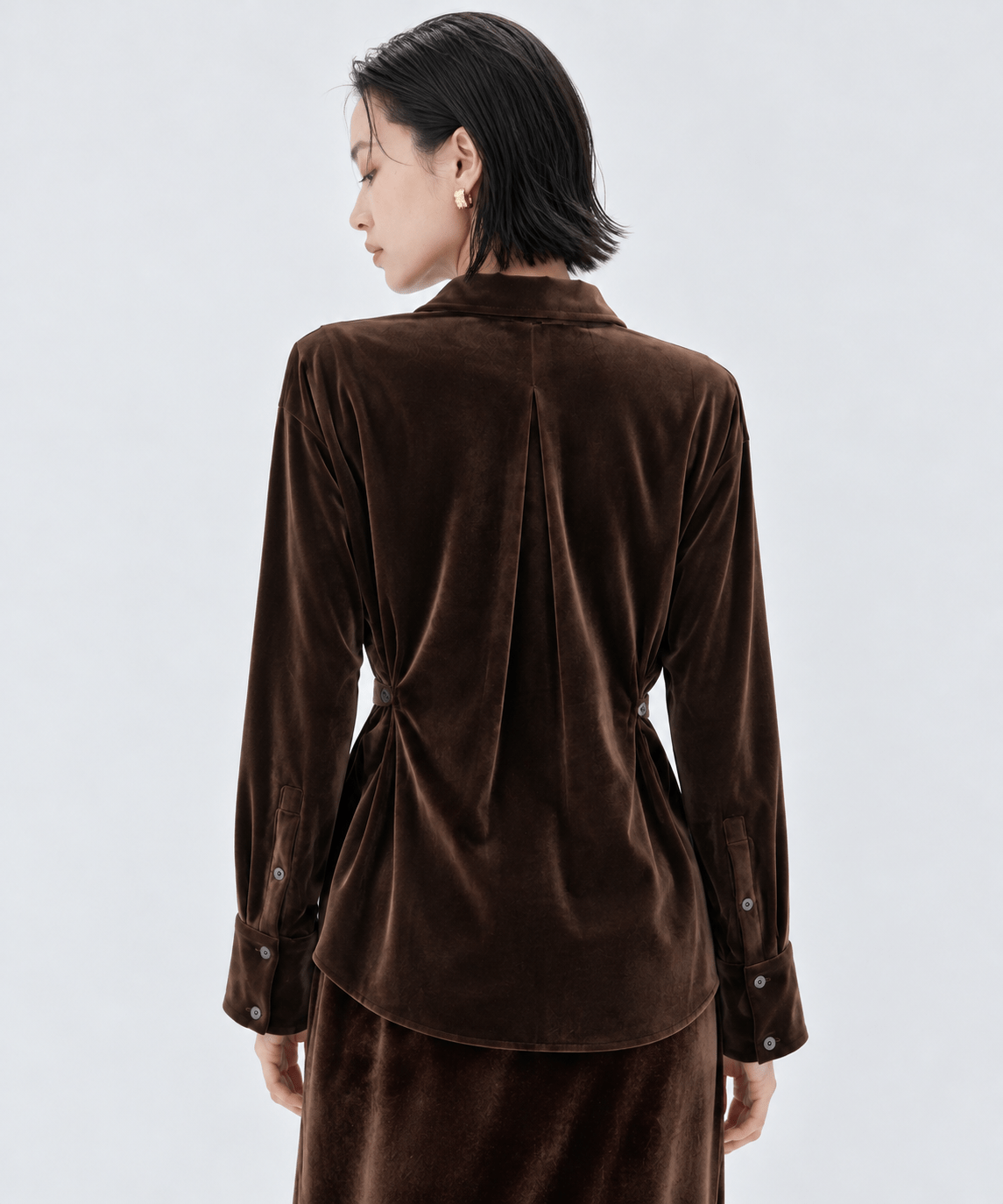 Strech Velour Shirt STUDIOUS