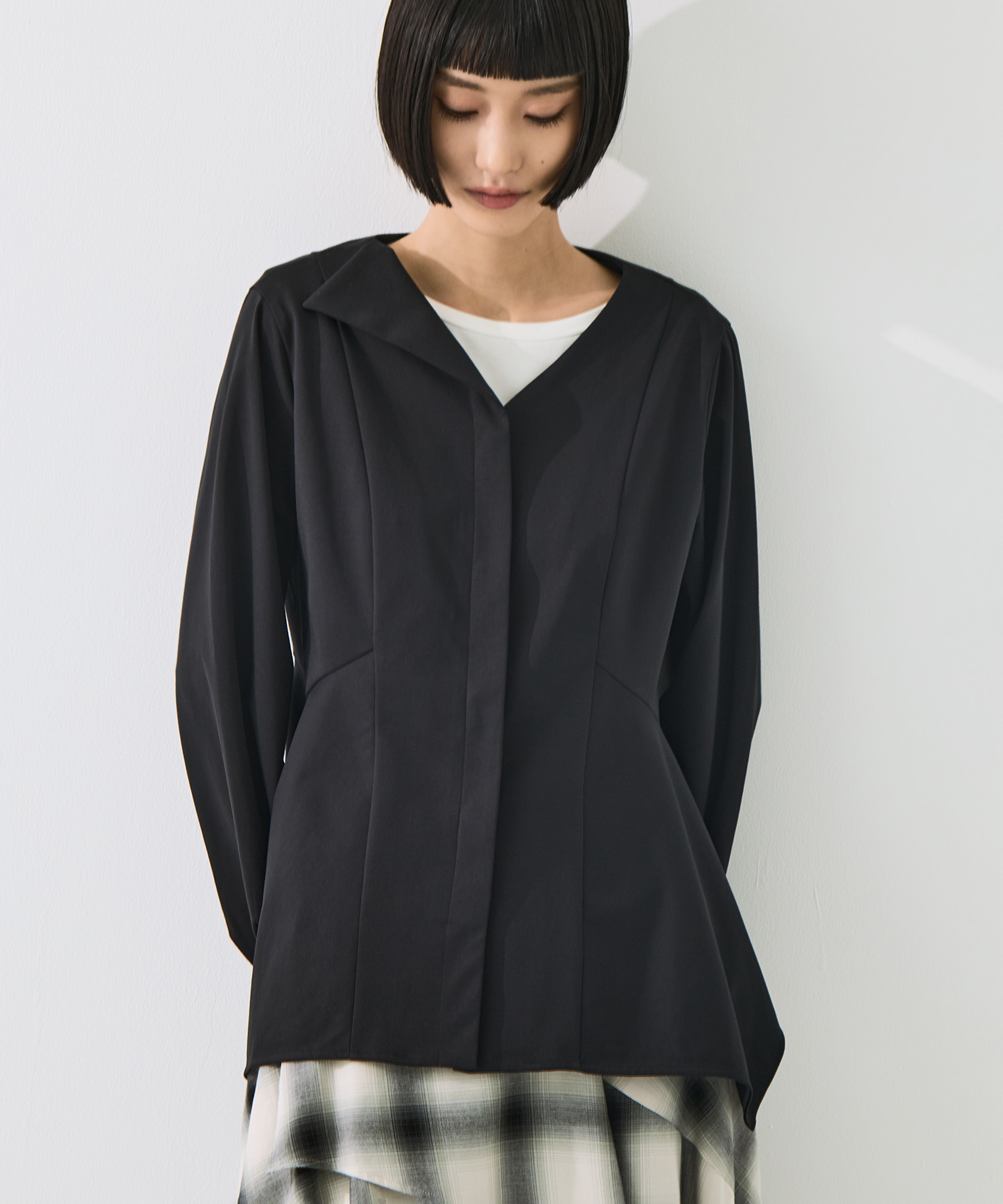 Form Peplum Tops STUDIOUS
