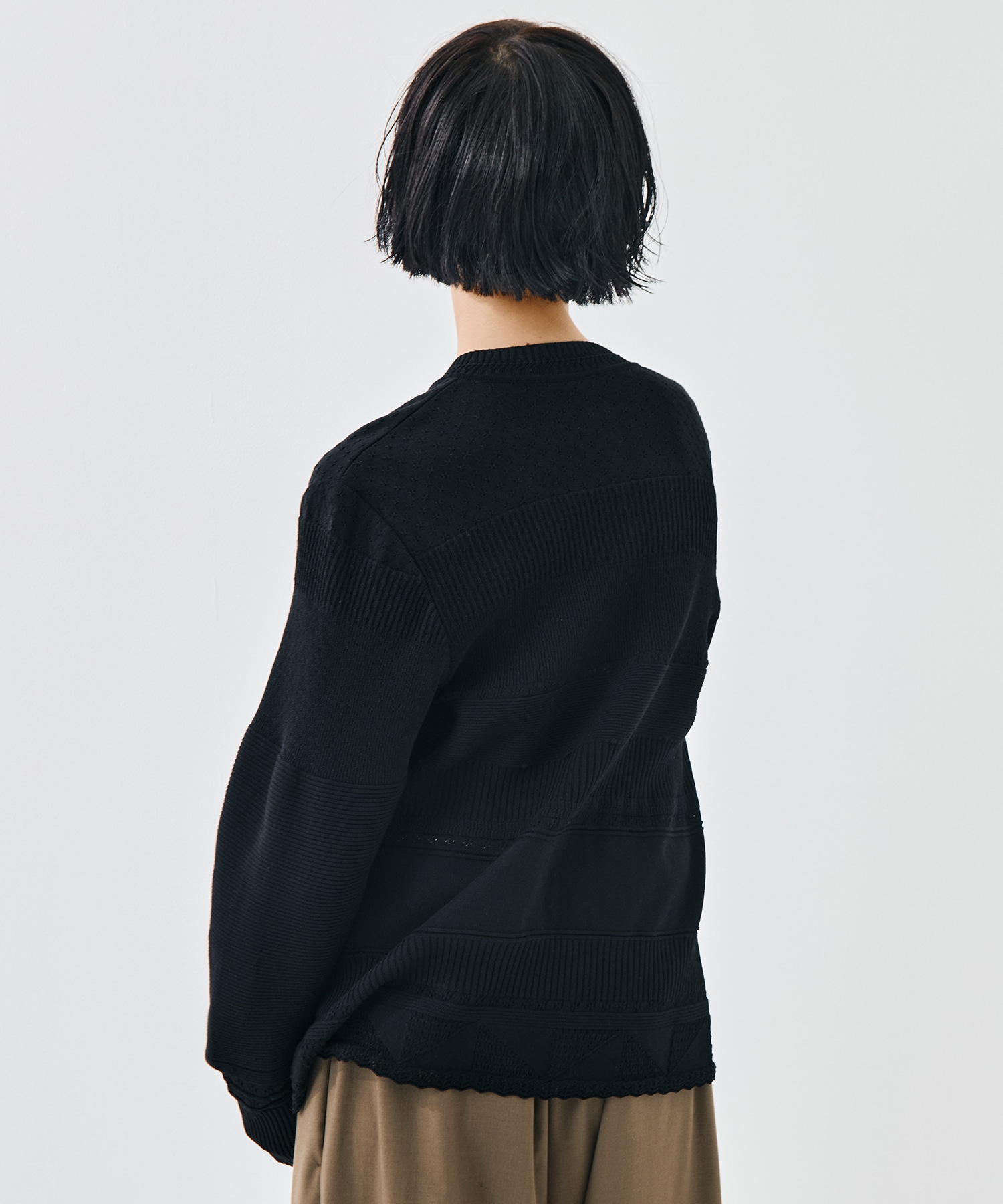 Knit Lace Cardigan Mame Kurogouchi