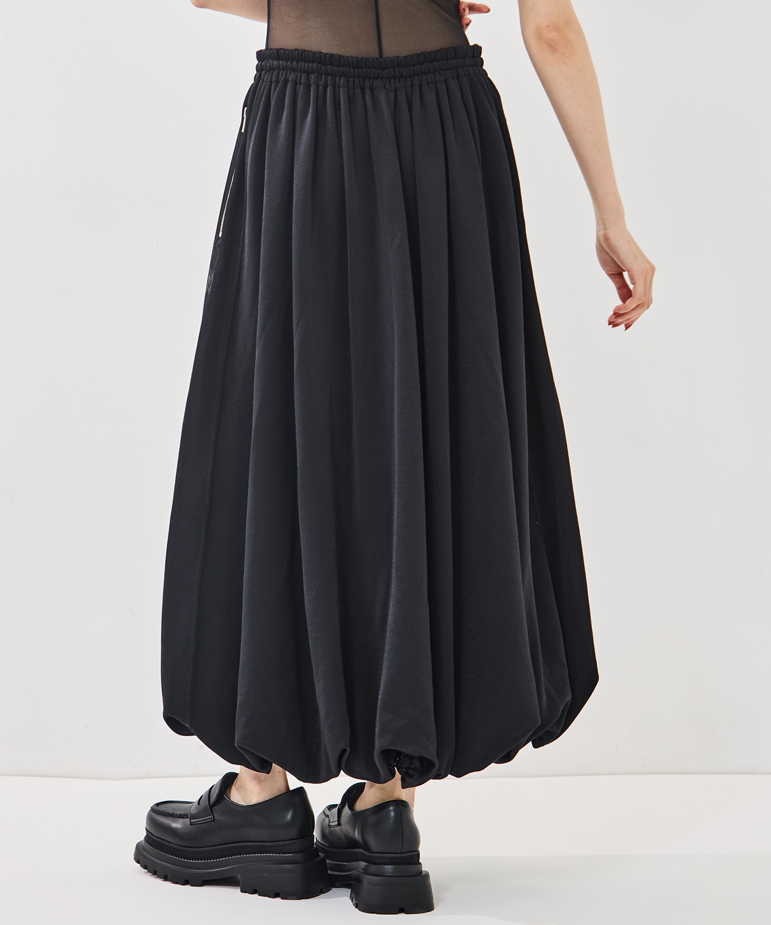 Ballon Track Skirt -Bright jersey Needles