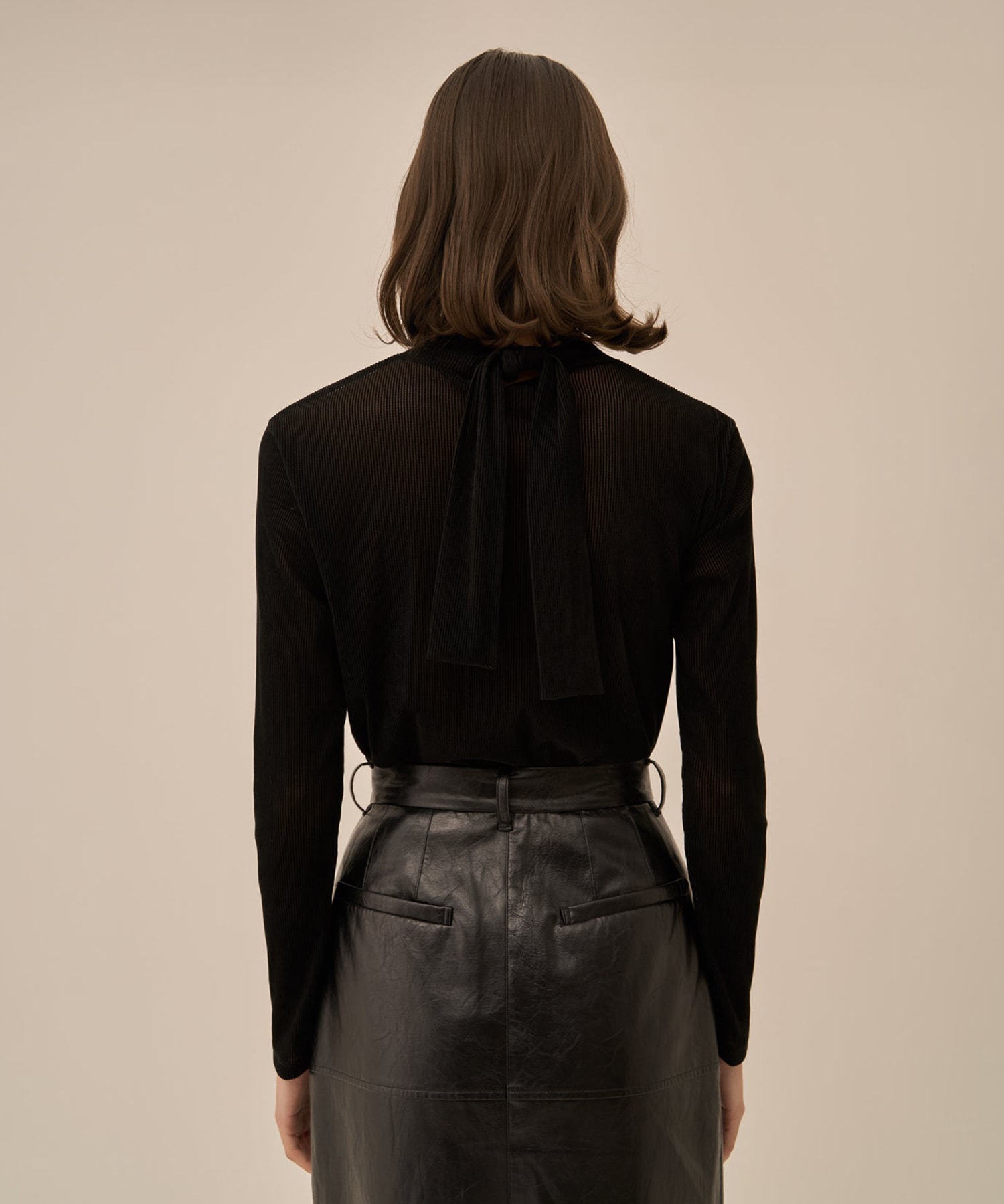 Claudia tie jersey pullover AKIRANAKA