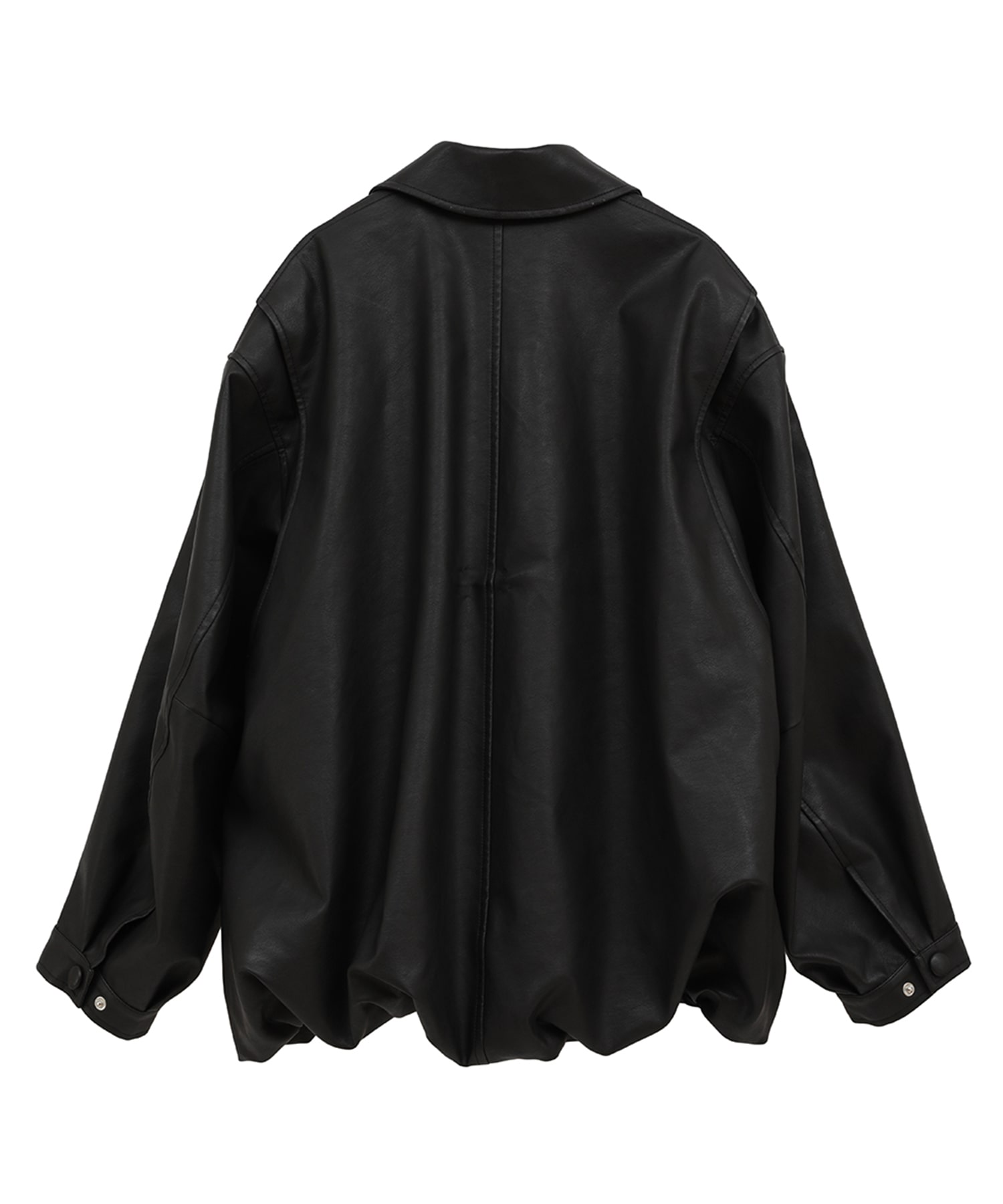 別注 FAKE LEATHER BALLOON JACKET CLANE