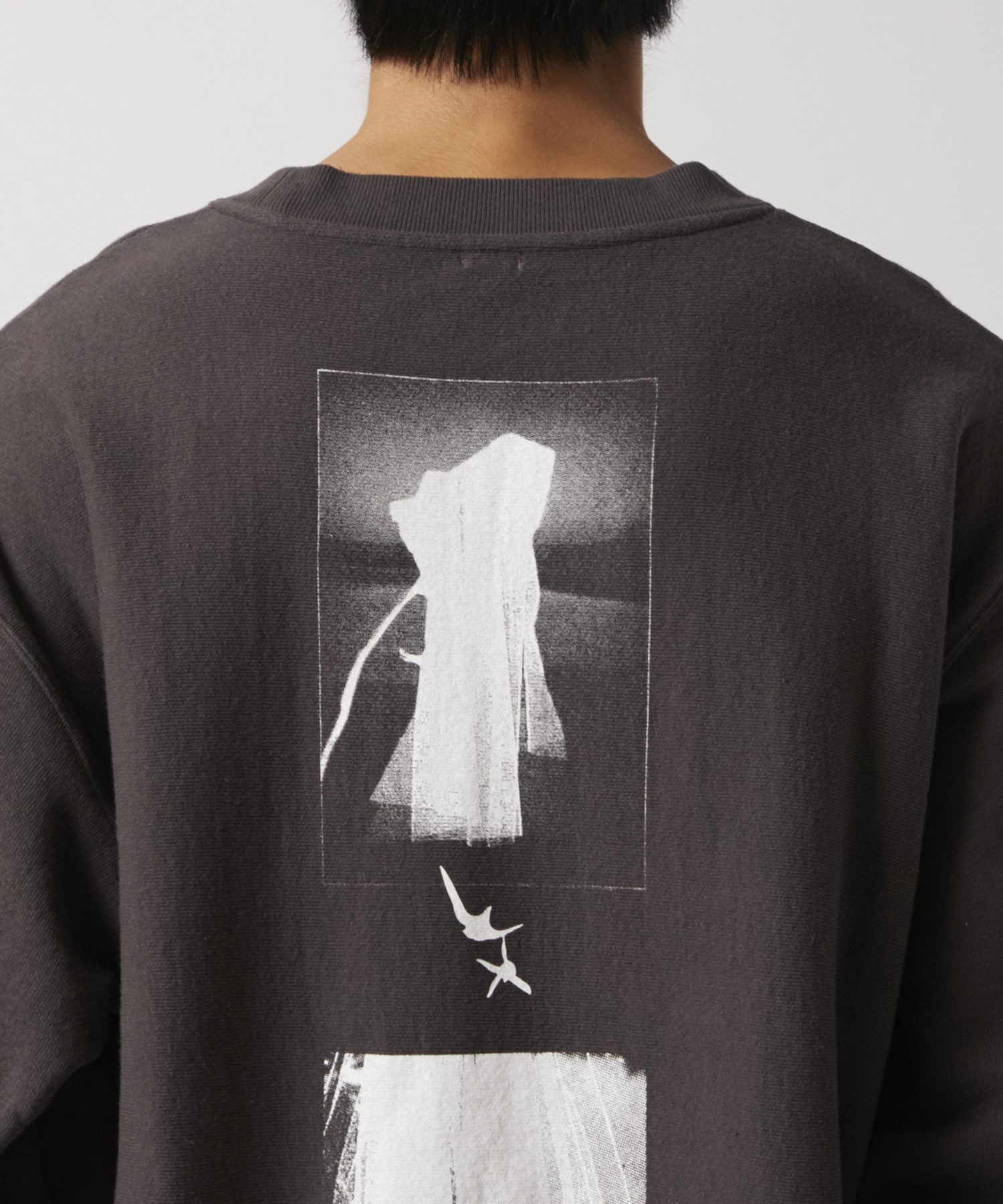 Overdyed Sweat Shirts in a haze Fujimoto