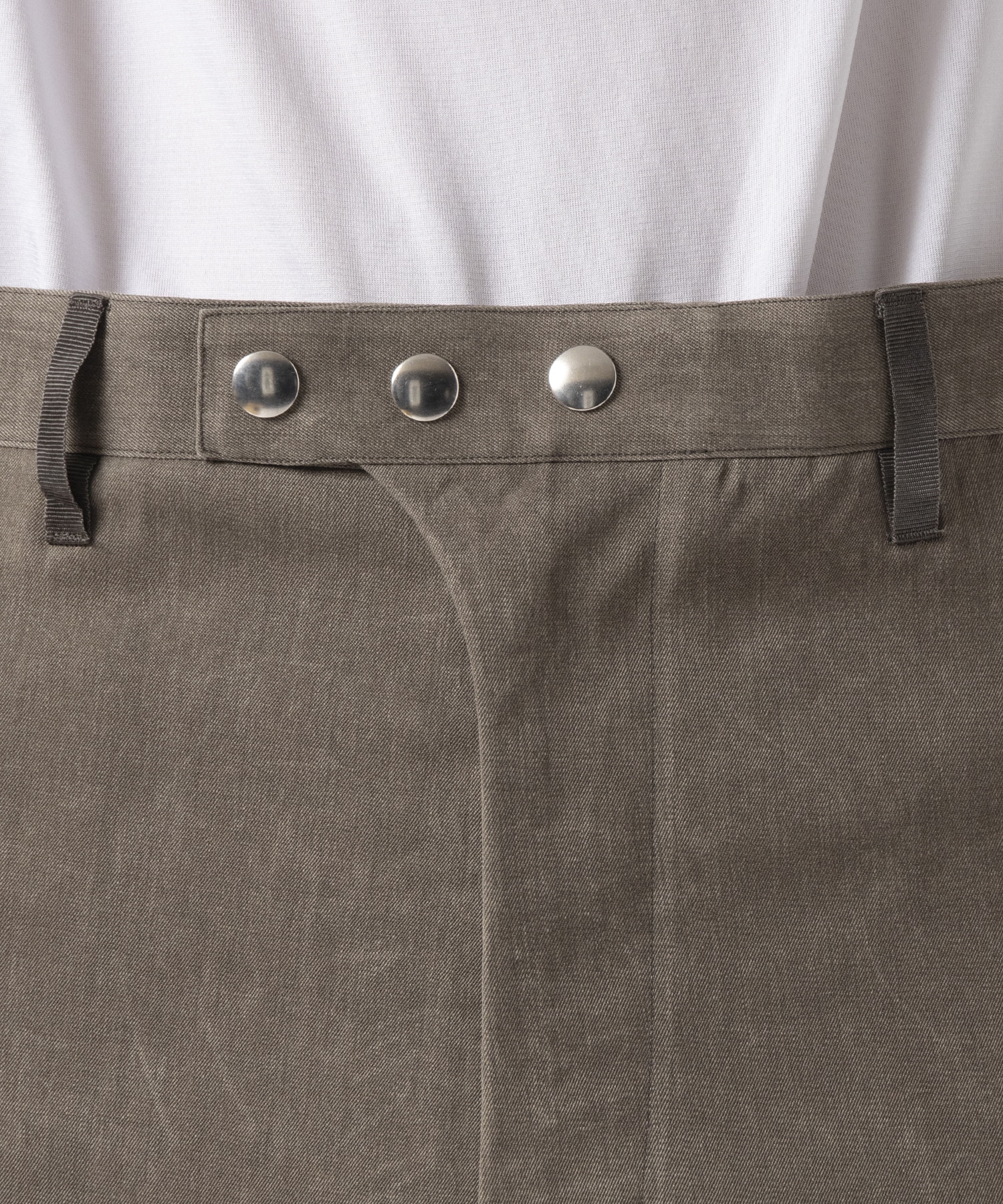 NATURAL DYED WOOLGABARDINE ZIP TROUSERS NULABEL CM1YOK42