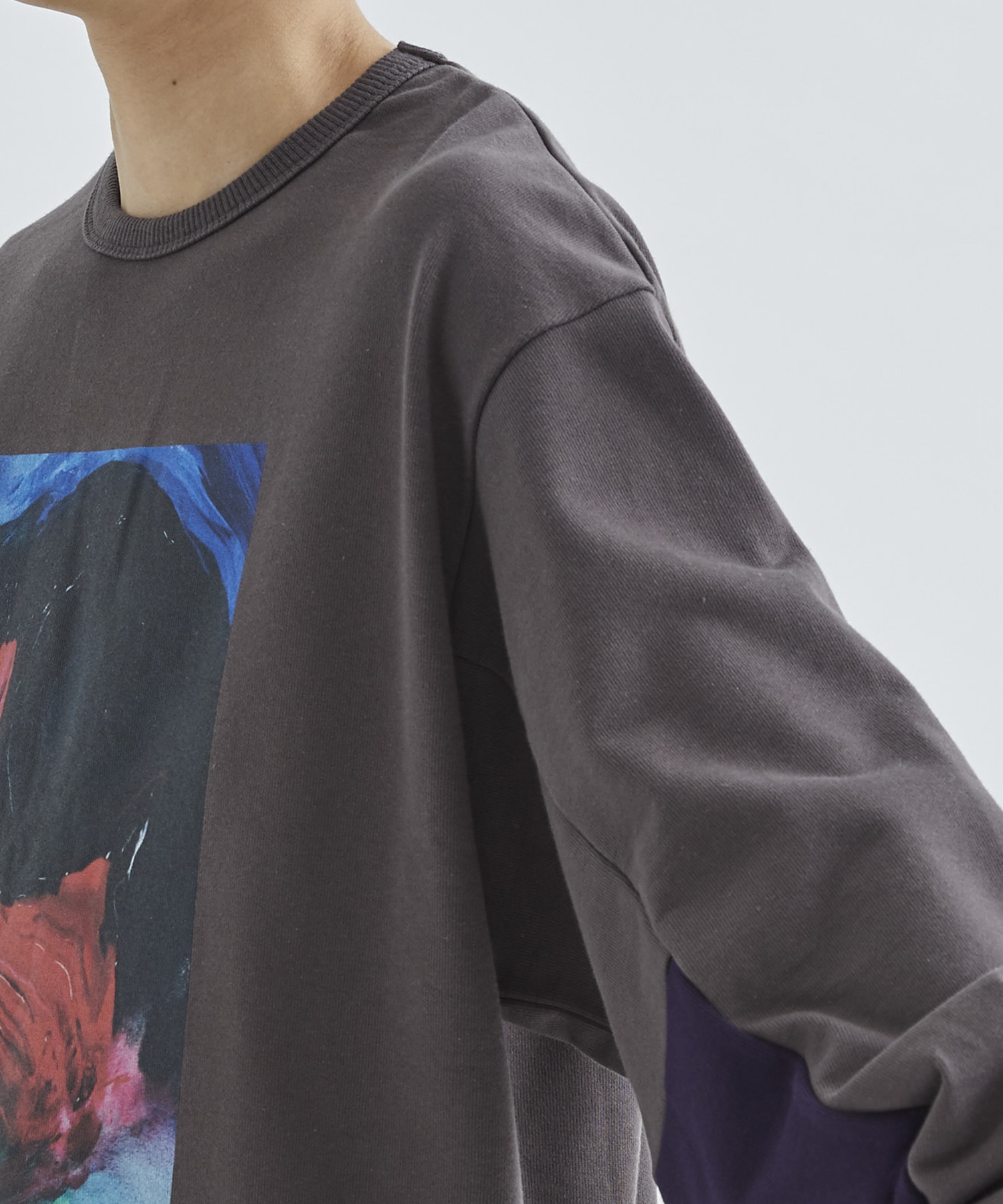 PAINT BIG SWEAT(1 DARK GREY): SHAREEF: MENS｜ STUDIOUS ONLINE公式