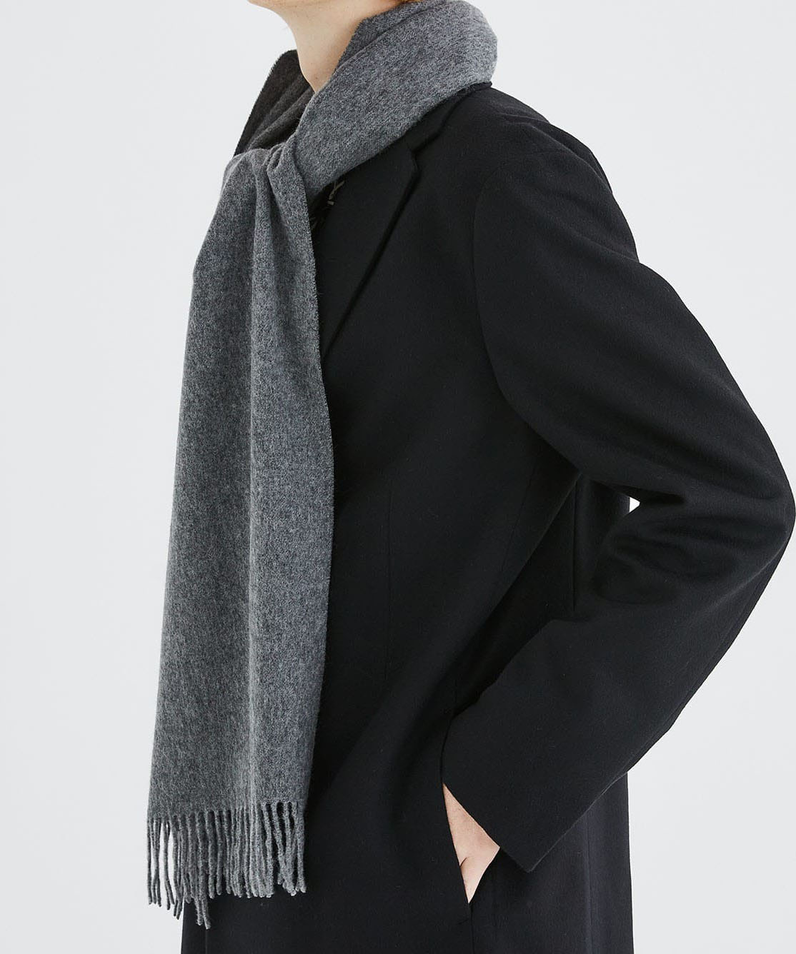 WOOL CASHMERE MUFFLER | CITY