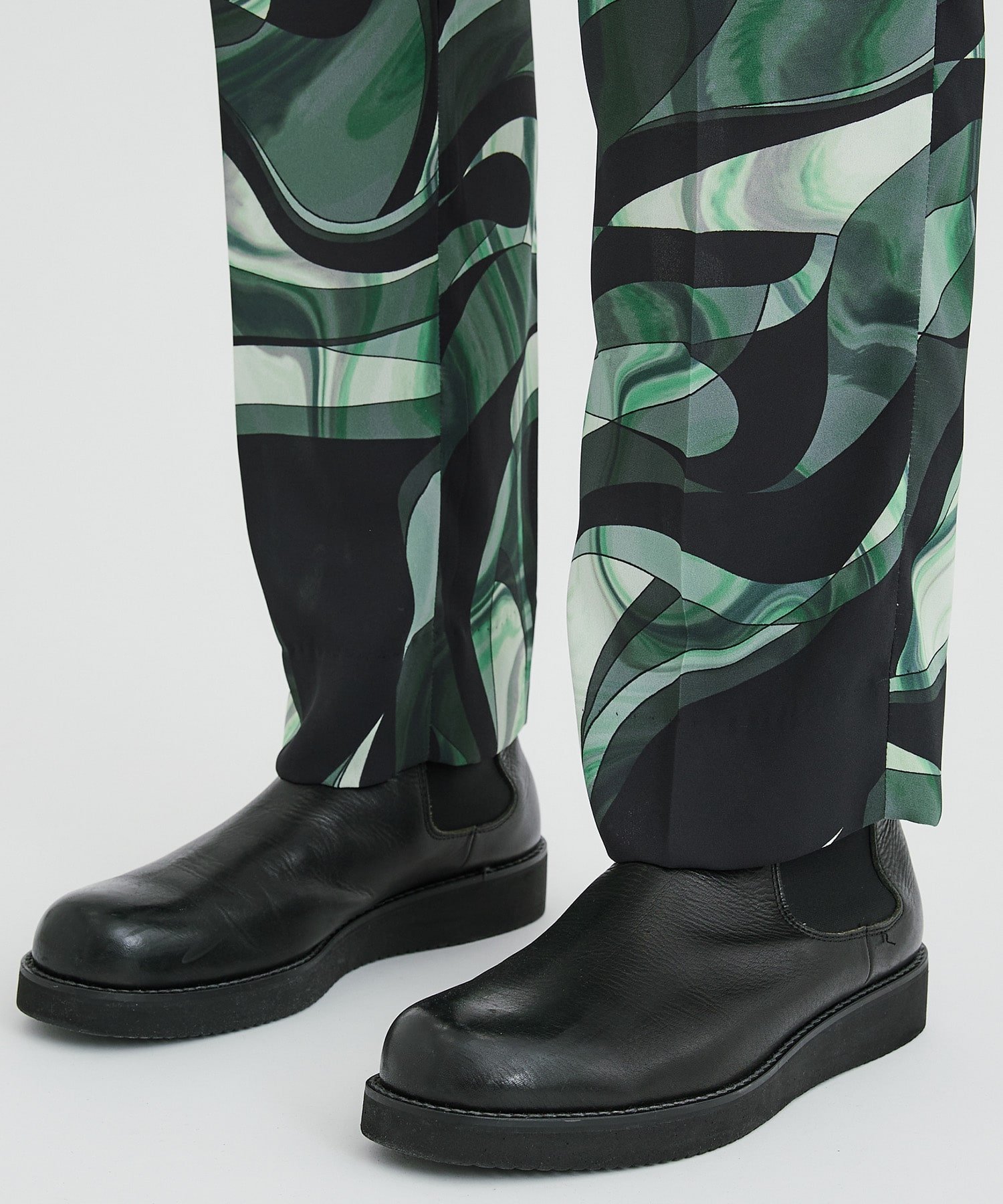 MARBLE PRINT PANTS(1 GREEN): LiNoH: MENS｜ STUDIOUS ONLINE公式通販