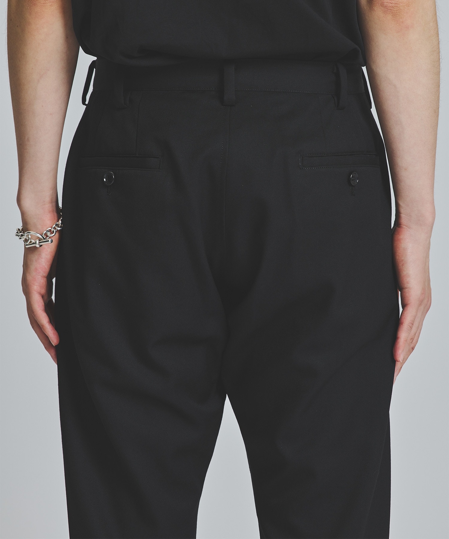 Classic slim pants(S BLACK): sulvam: MENS｜ STUDIOUS ONLINE公式 
