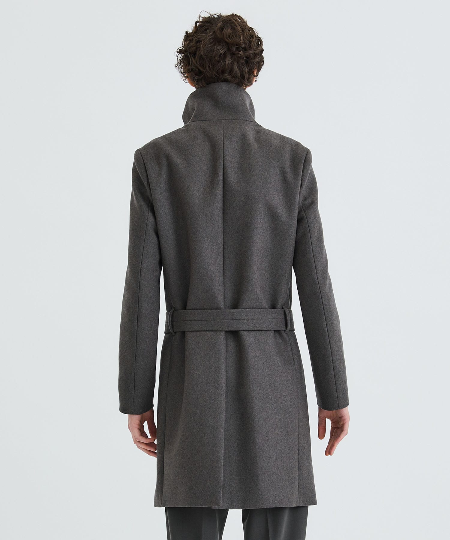 別注>WOOL CASHMERE STAND COLLAR COAT |ATTACHMENT