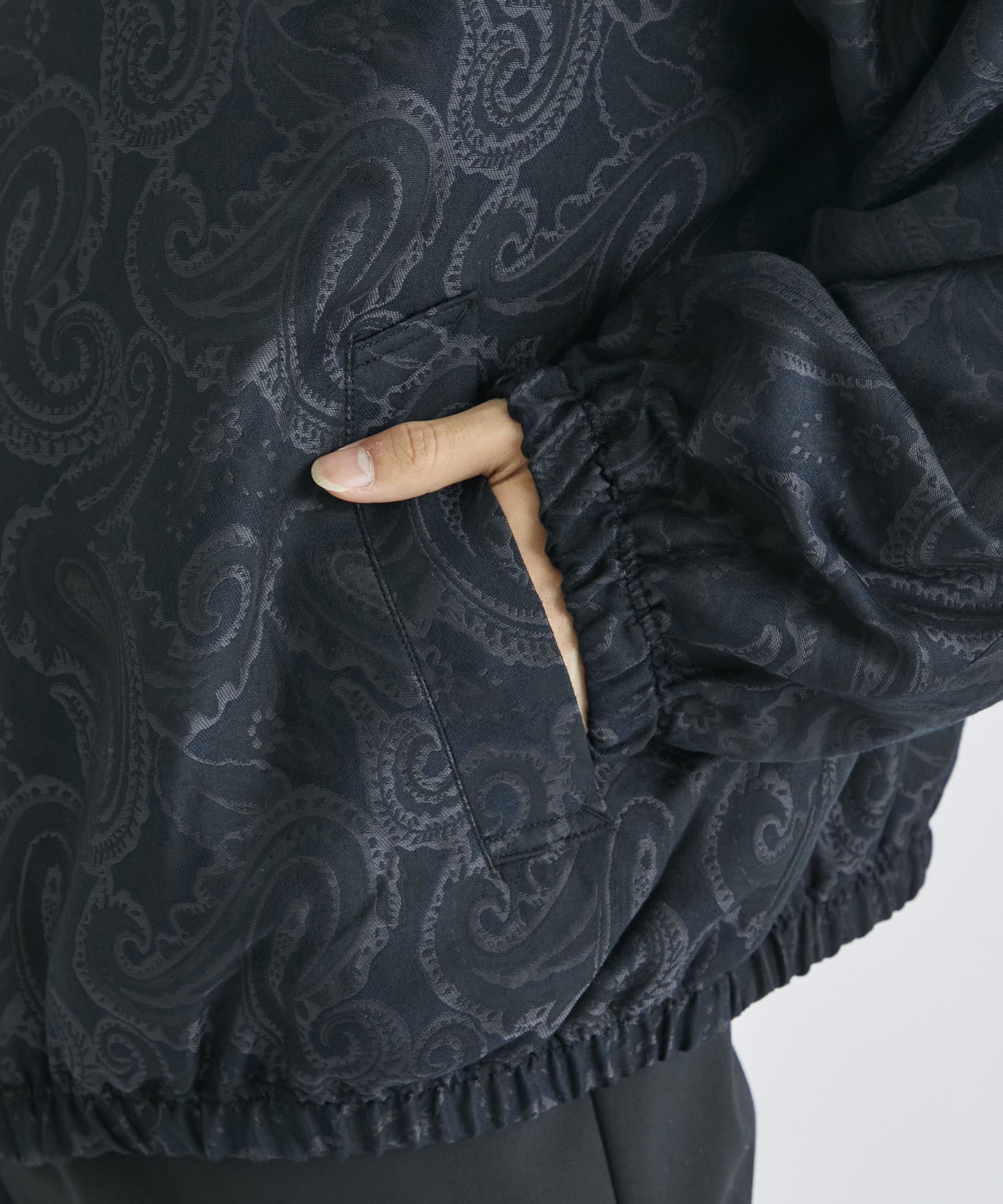 Track jacket - Paisley jacquard