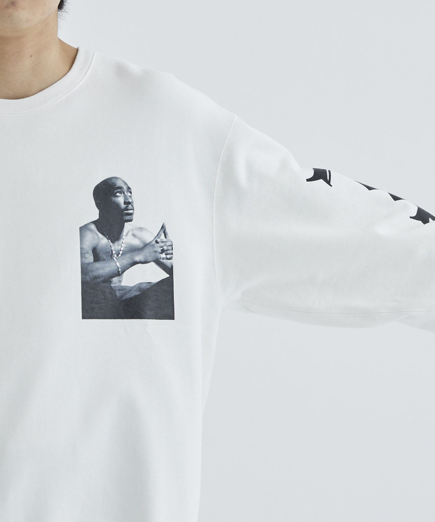 TUPAC / HEAVY WEIGHT CREW NECK SWEAT SHIRT ( TYPE-2 ) WACKO MARIA