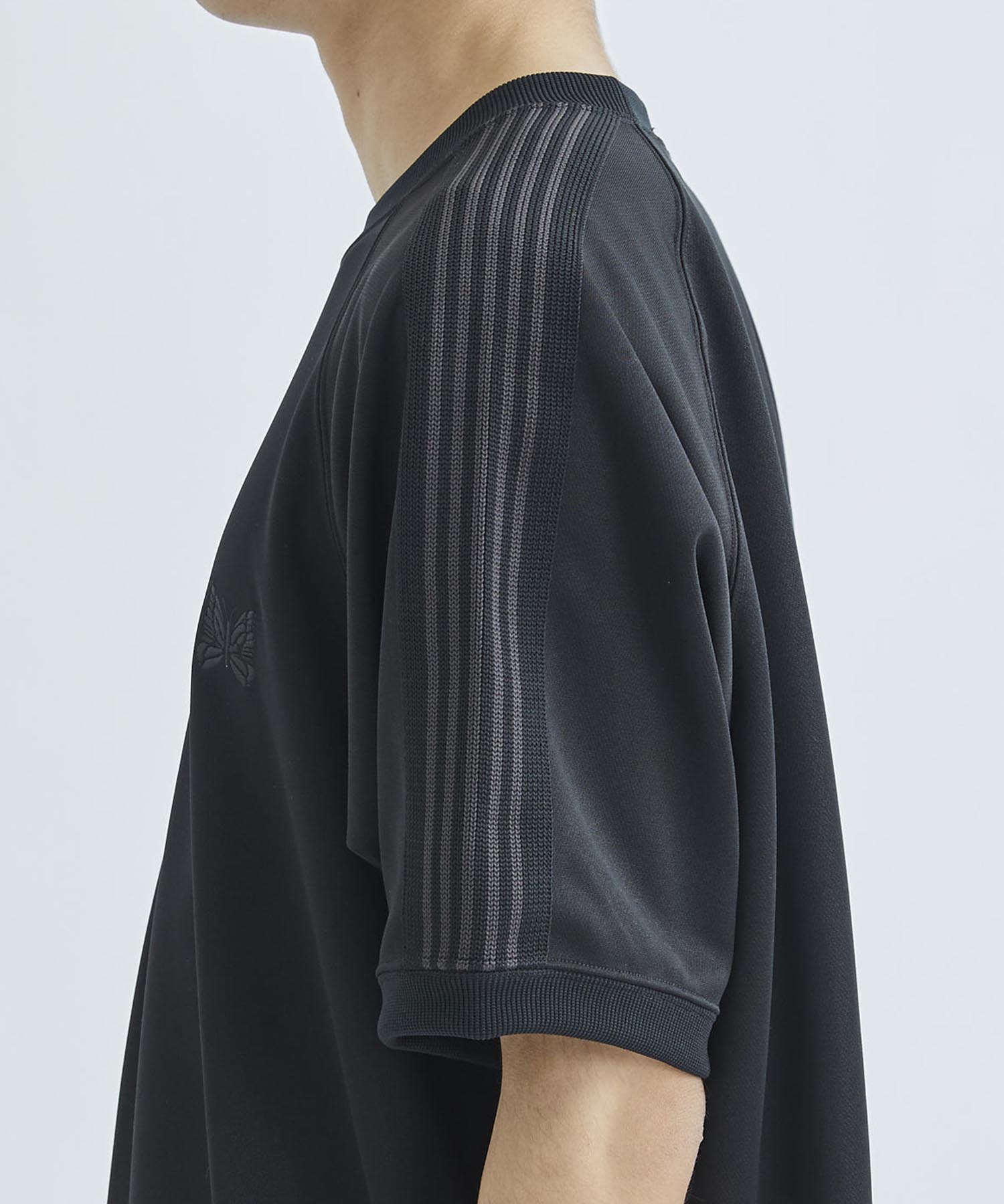 <別注>Track S/S Crew Neck Shirt - Poly Smooth NEEDLES