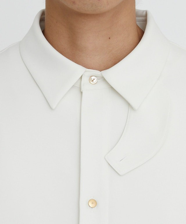 Double Satin Chin Tab Shirt | CULLNI