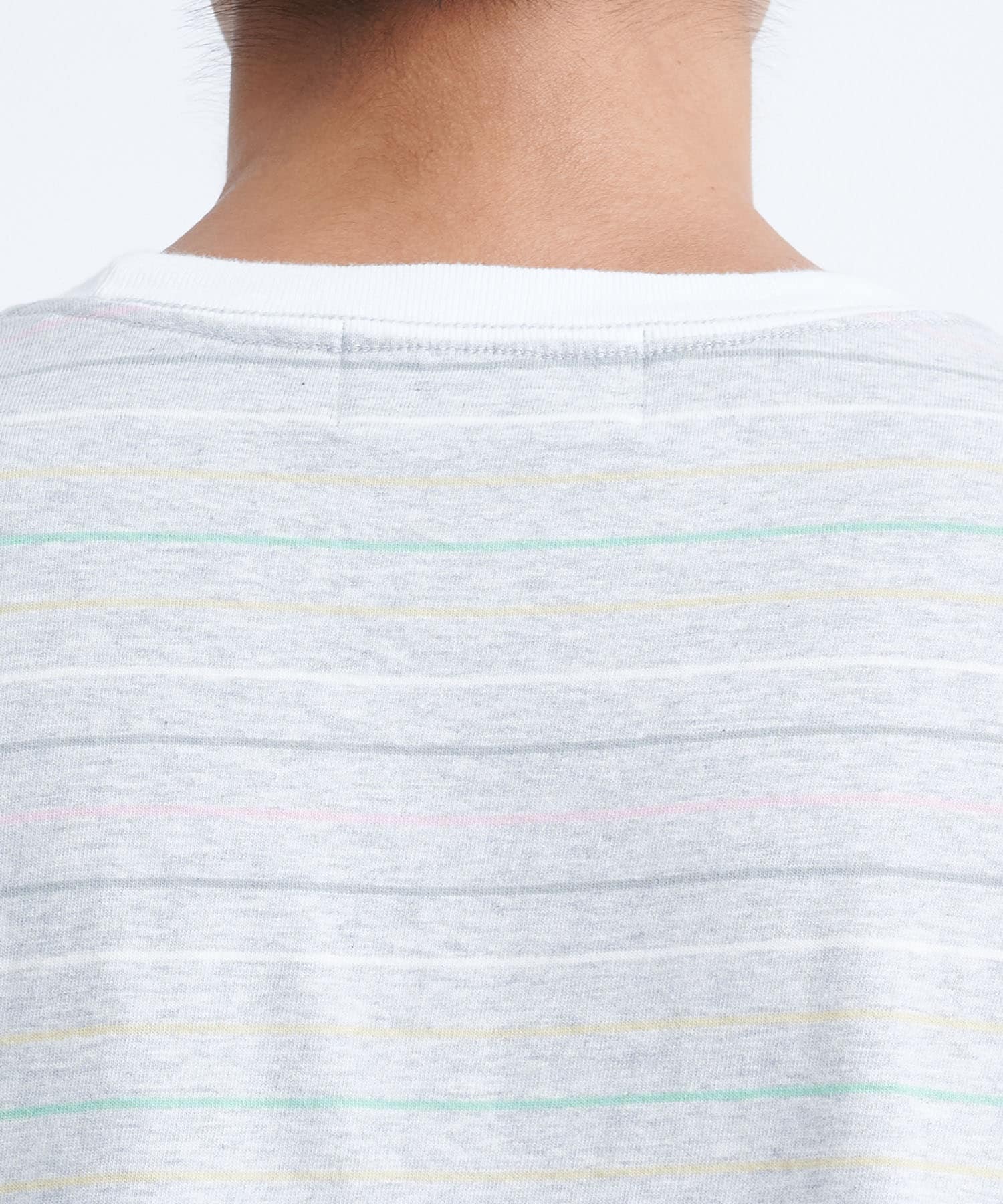 Long-sleeve border T-shirt | UNUSED
