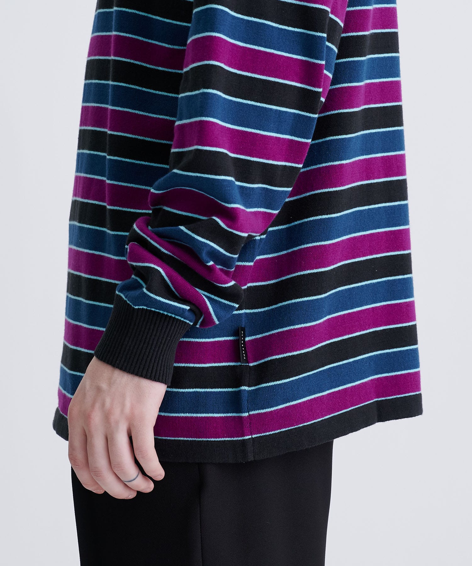 STRIPE LS COTTON SWEATER F-LAGSTUF-F