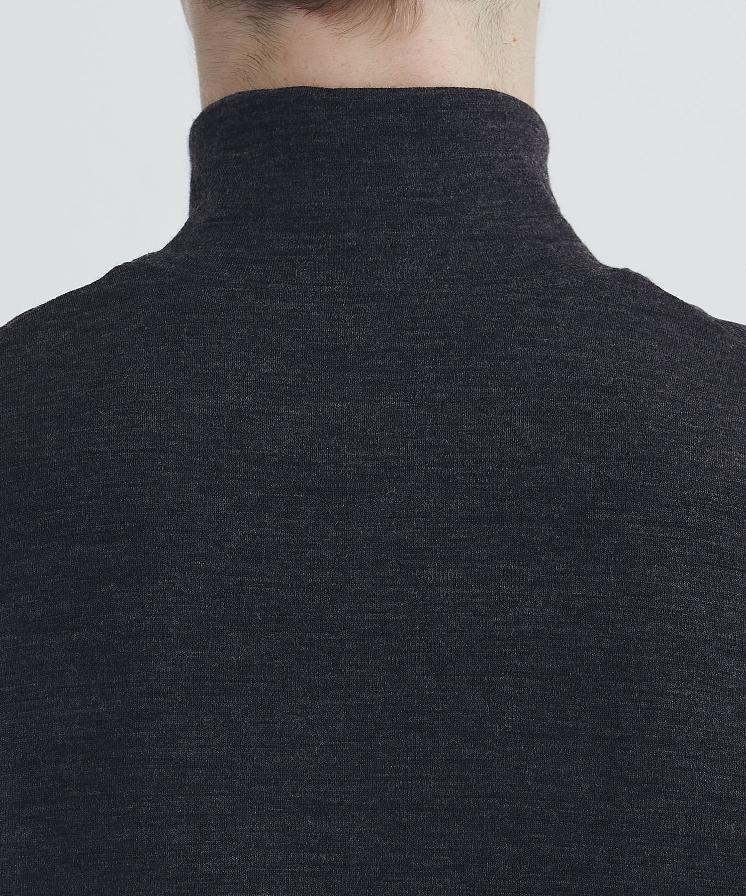 Highneck  Pullover Shirts-ウールポンチ Cale