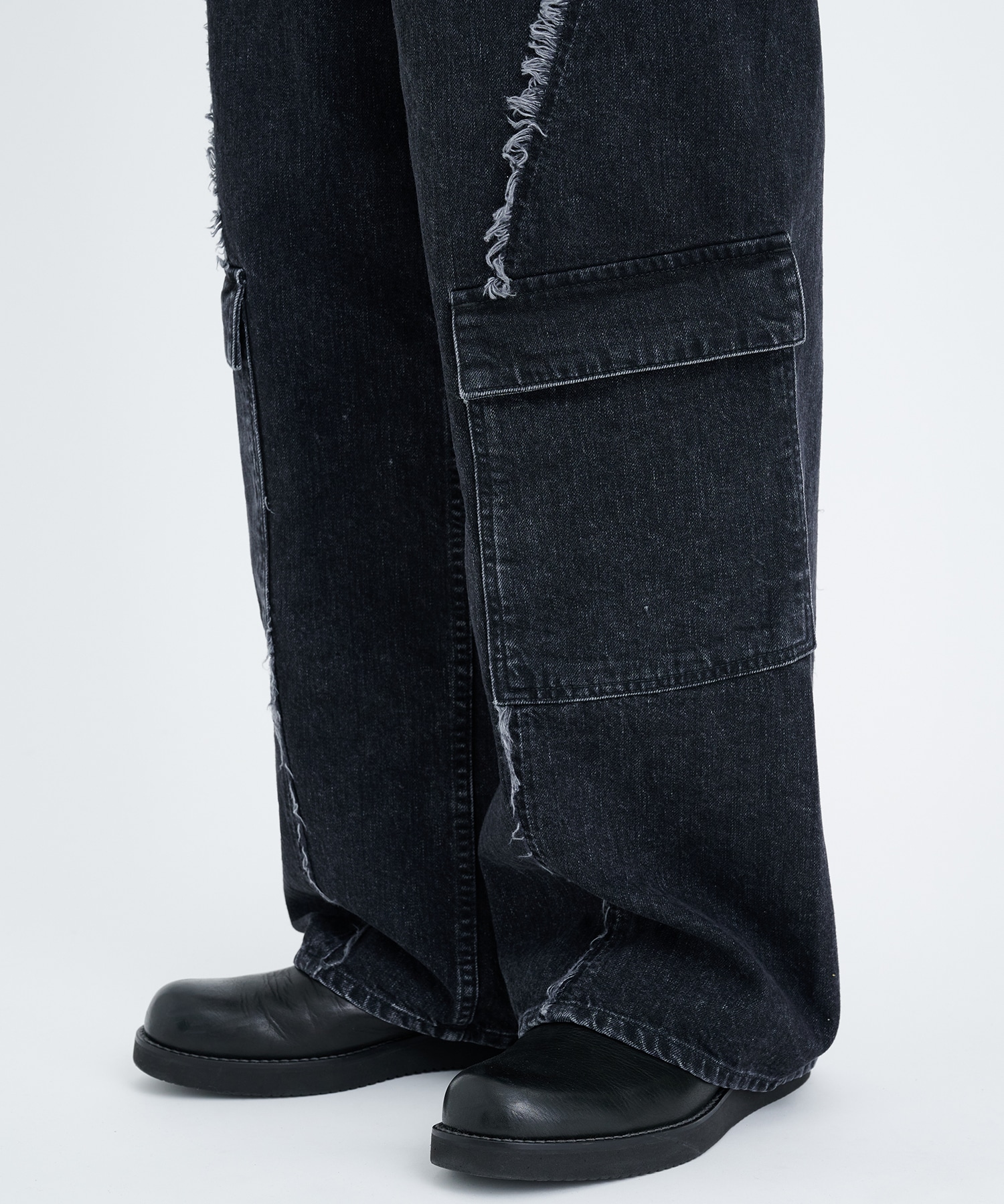 SWITCHING CARGO DENIM PANTS | JIEDA