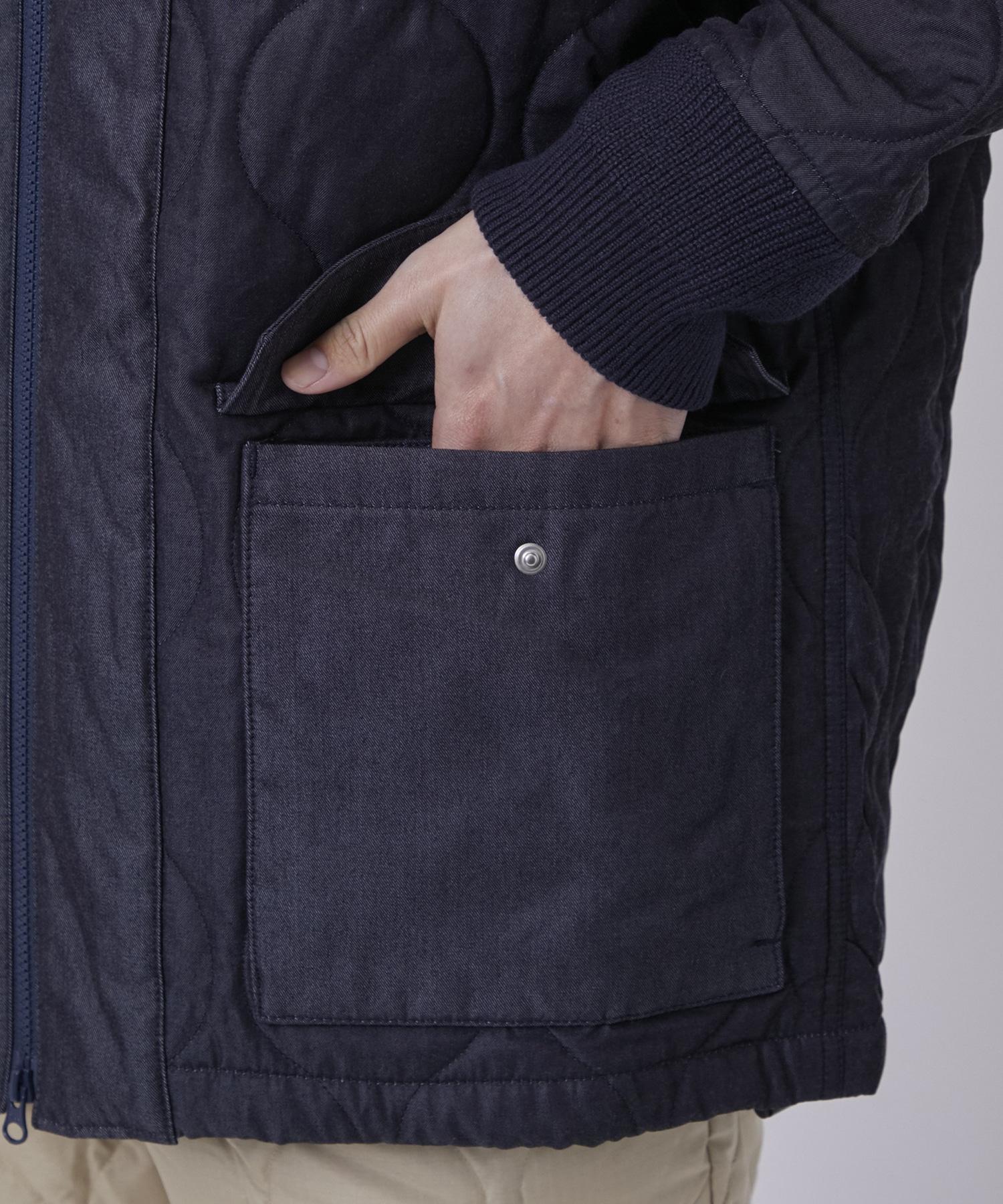 QUILTED HAORI JACKET FDMTL