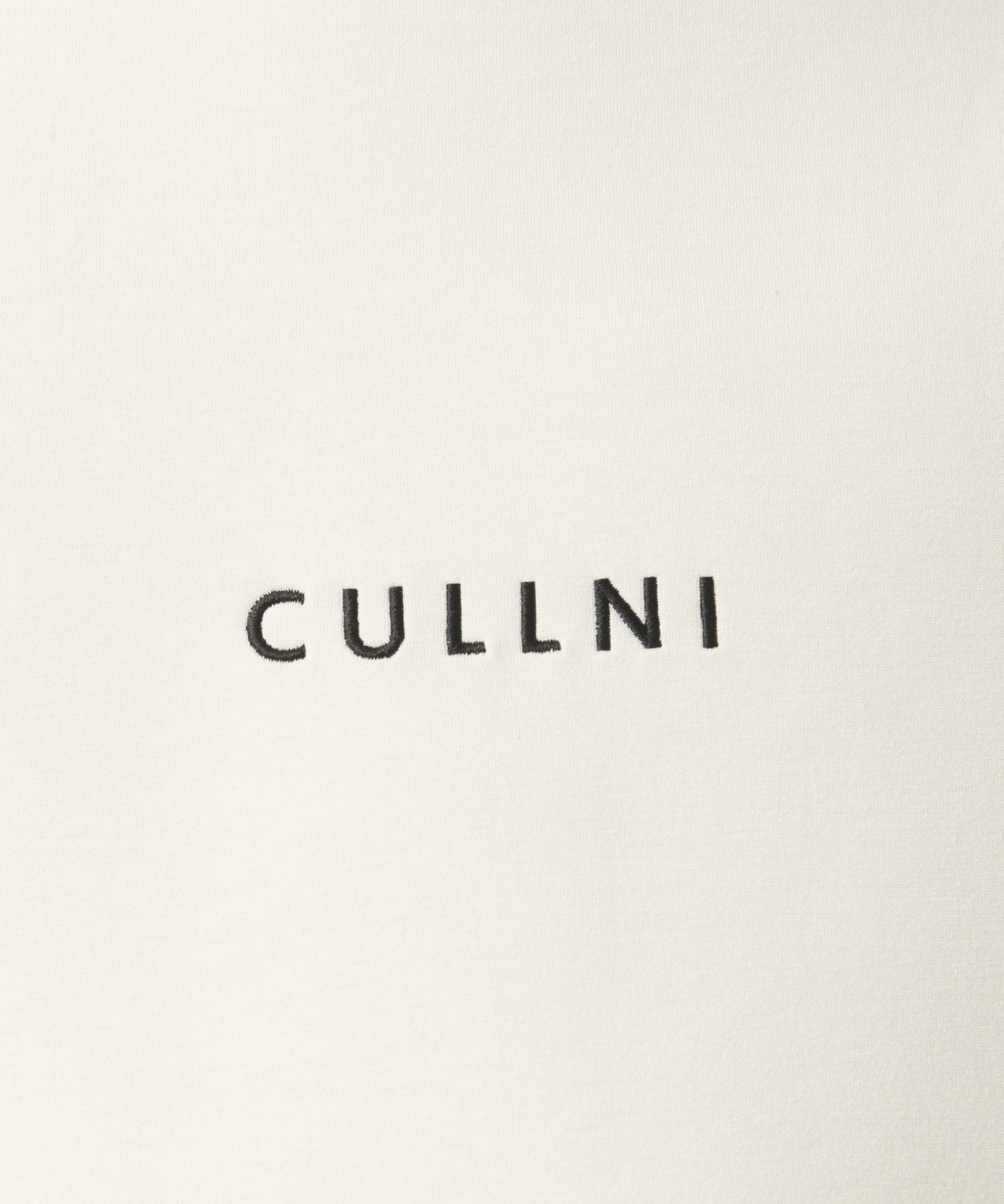 CULLNI Logo Embroidery Double Knit Pullover CULLNI