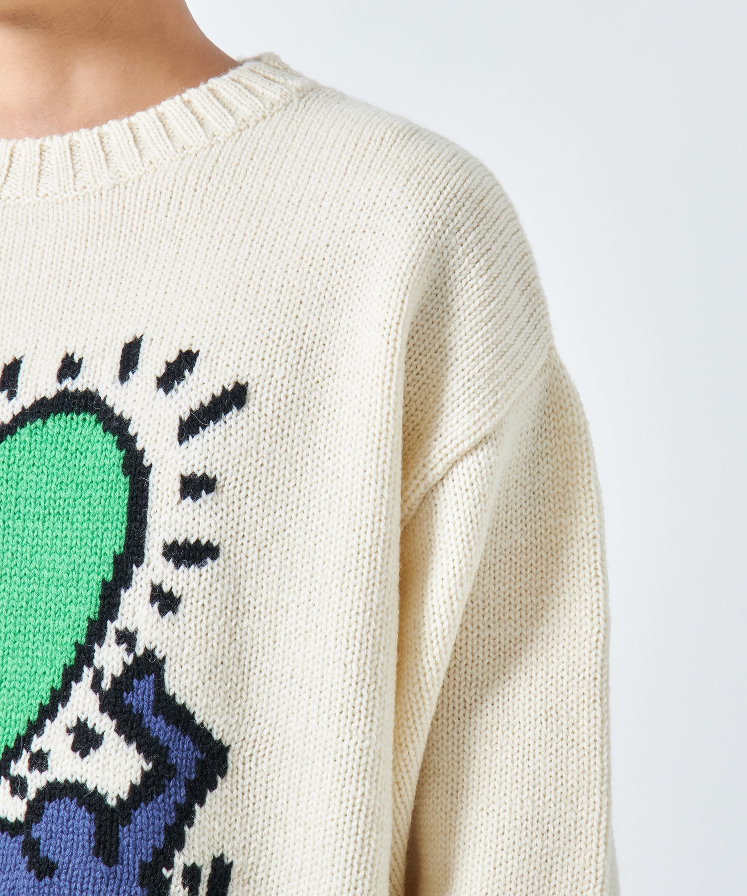 KEITH HARING / CREW NECK SWEATER ( TYPE-2 ) WACKO MARIA