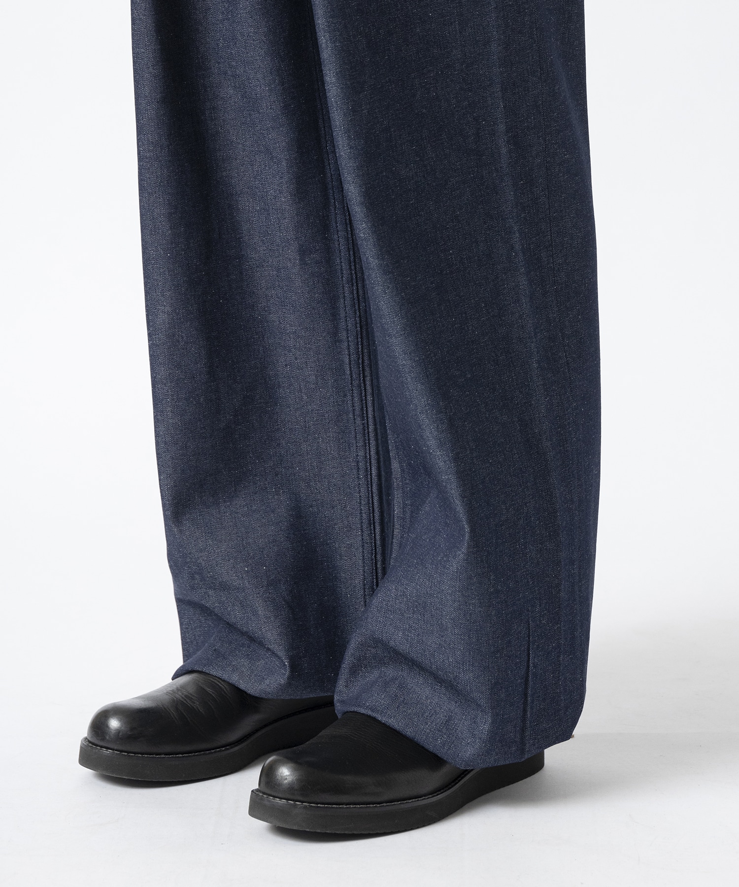 RIGID DENIM WIDE PANTS JOHN LAWRENCE SULLIVAN