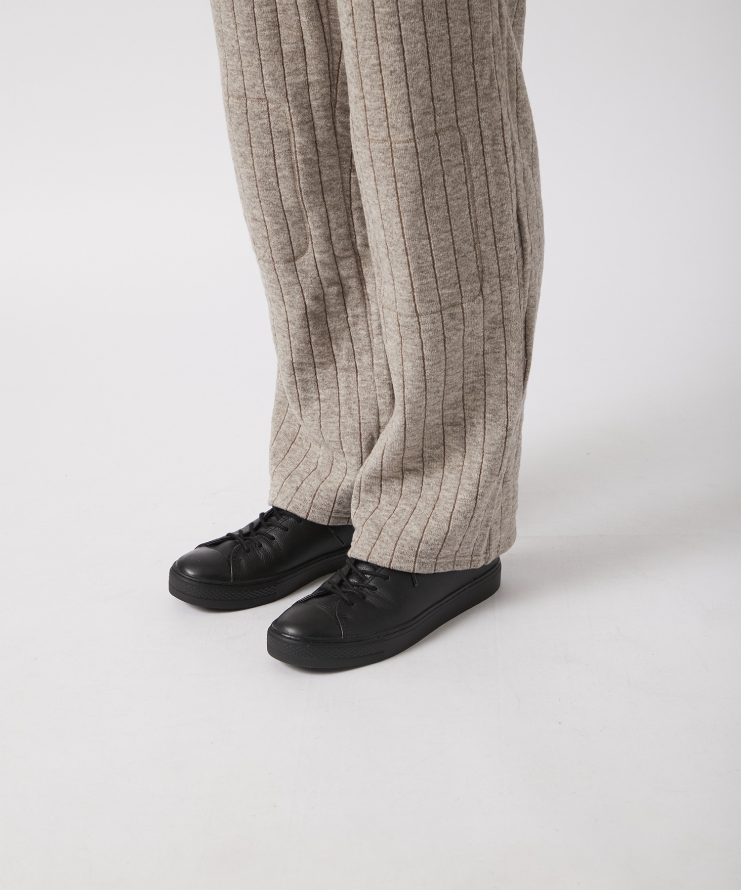 Striped Quilt jacquard Trousers MATSUFUJI