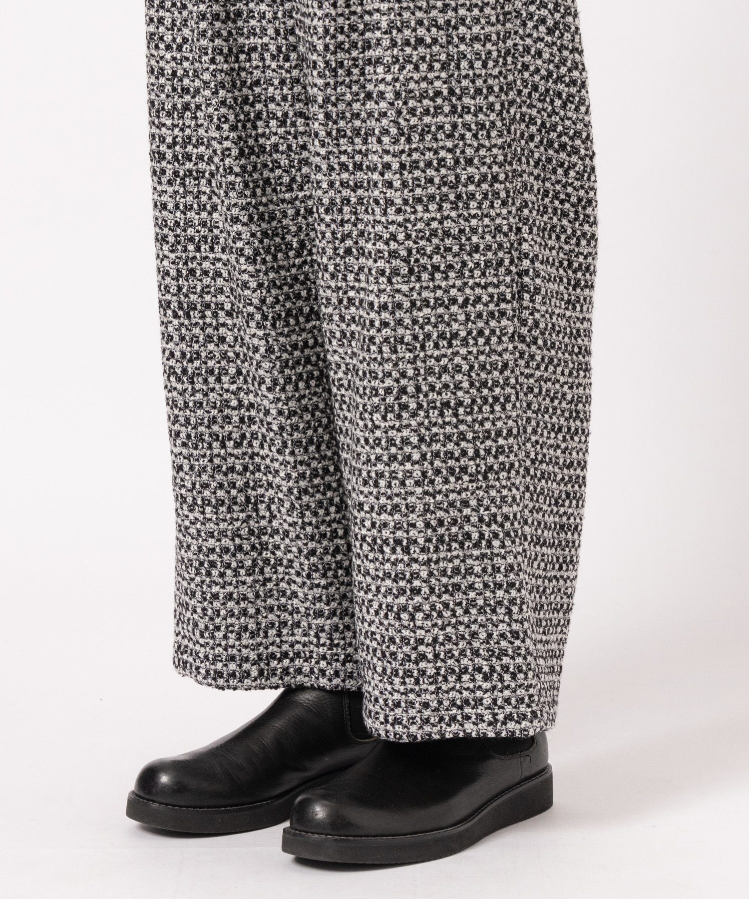 別注 2TUCK WIDE TWEED PANT JUHA