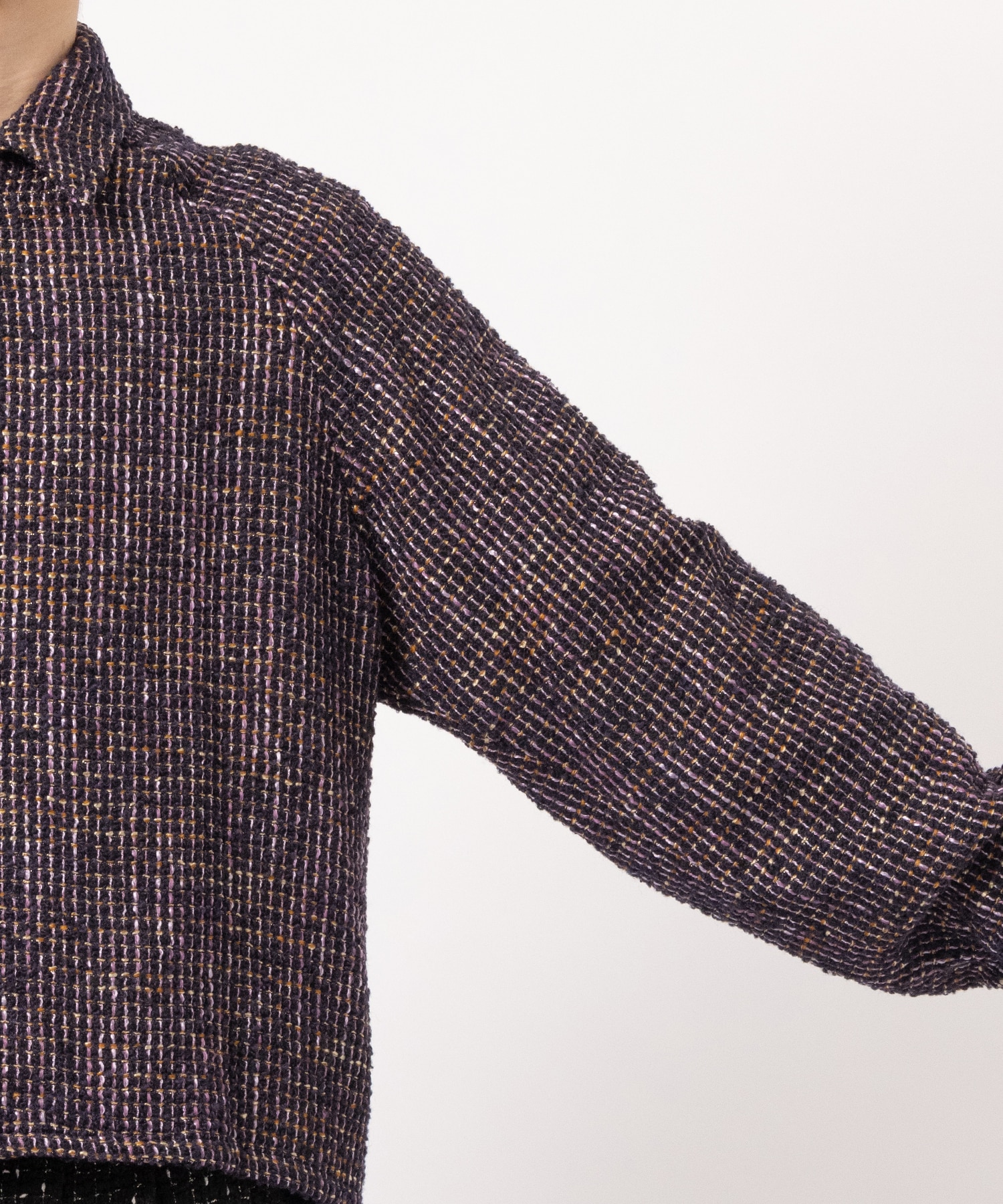 LOOP TWEED SHORT JACKET JUHA