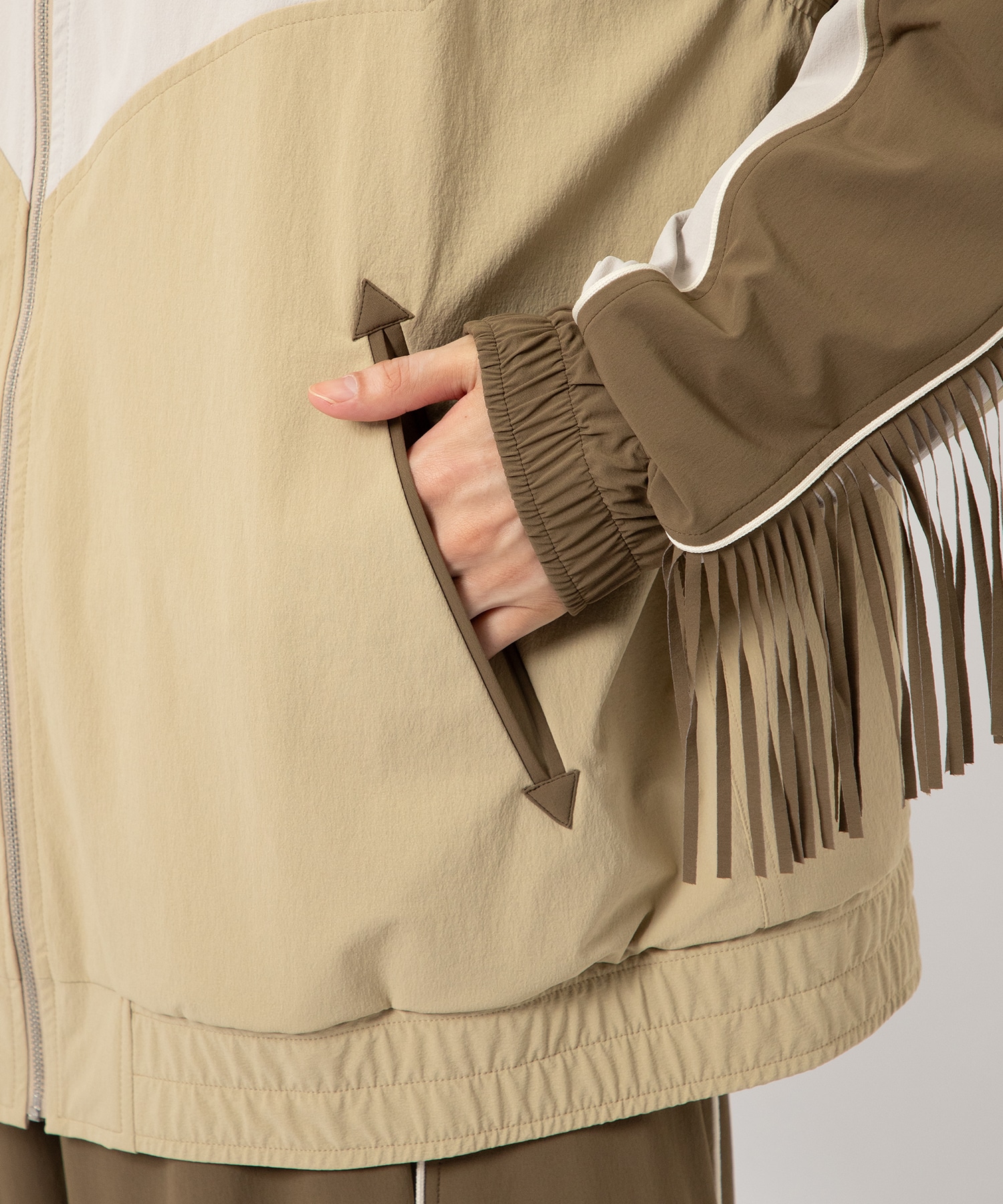 NYLON WESTERN FRINGE BLOUSON FACCIES