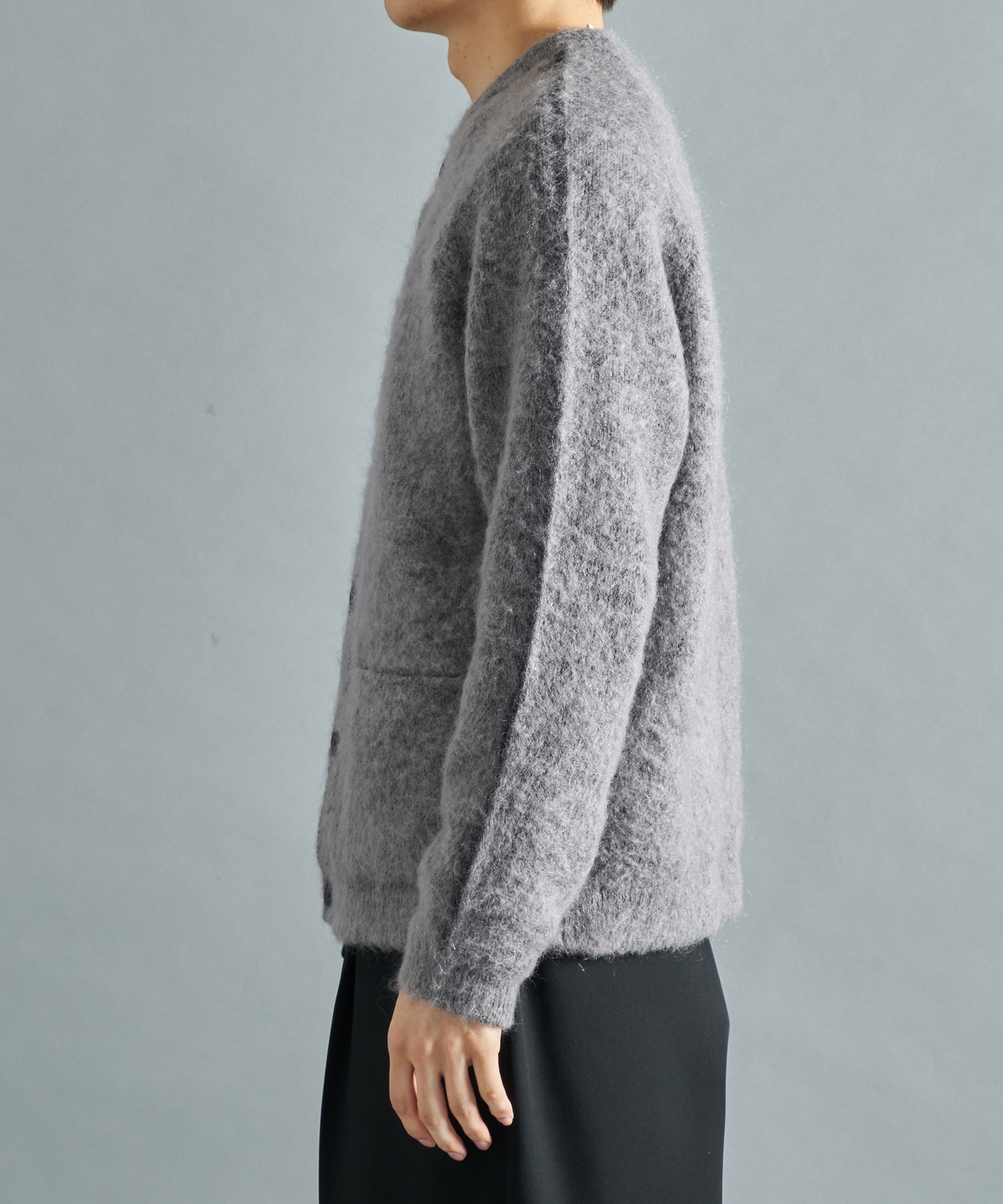 MOHAIR DOUBLE KNIT CARDIGAN STUDIOUS