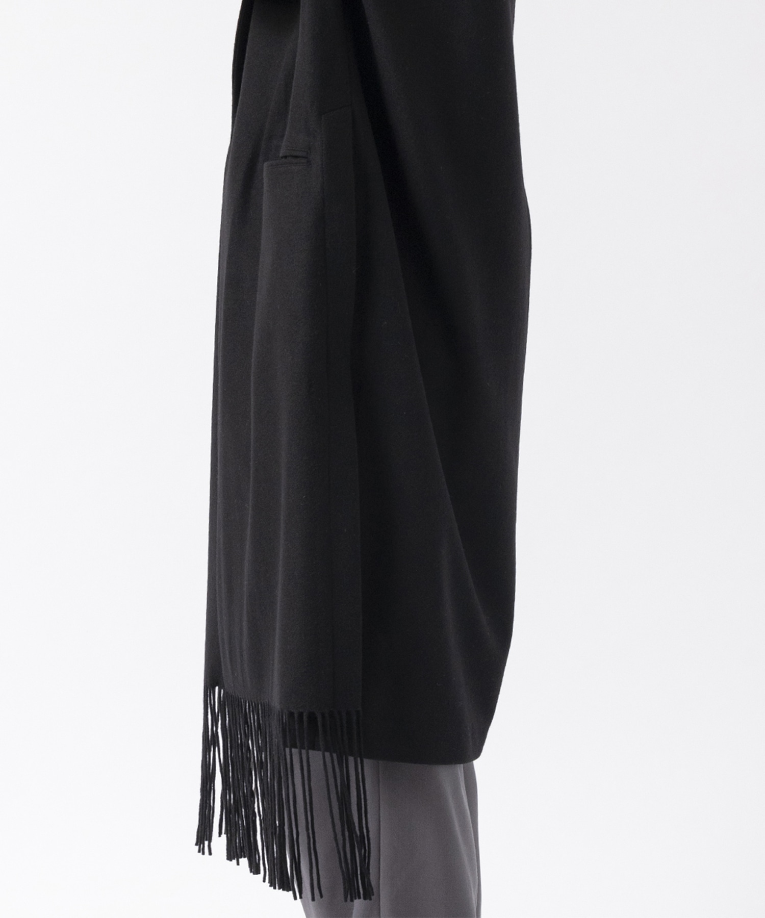 Side Slit Fringe Long JKT UJOH HOMME