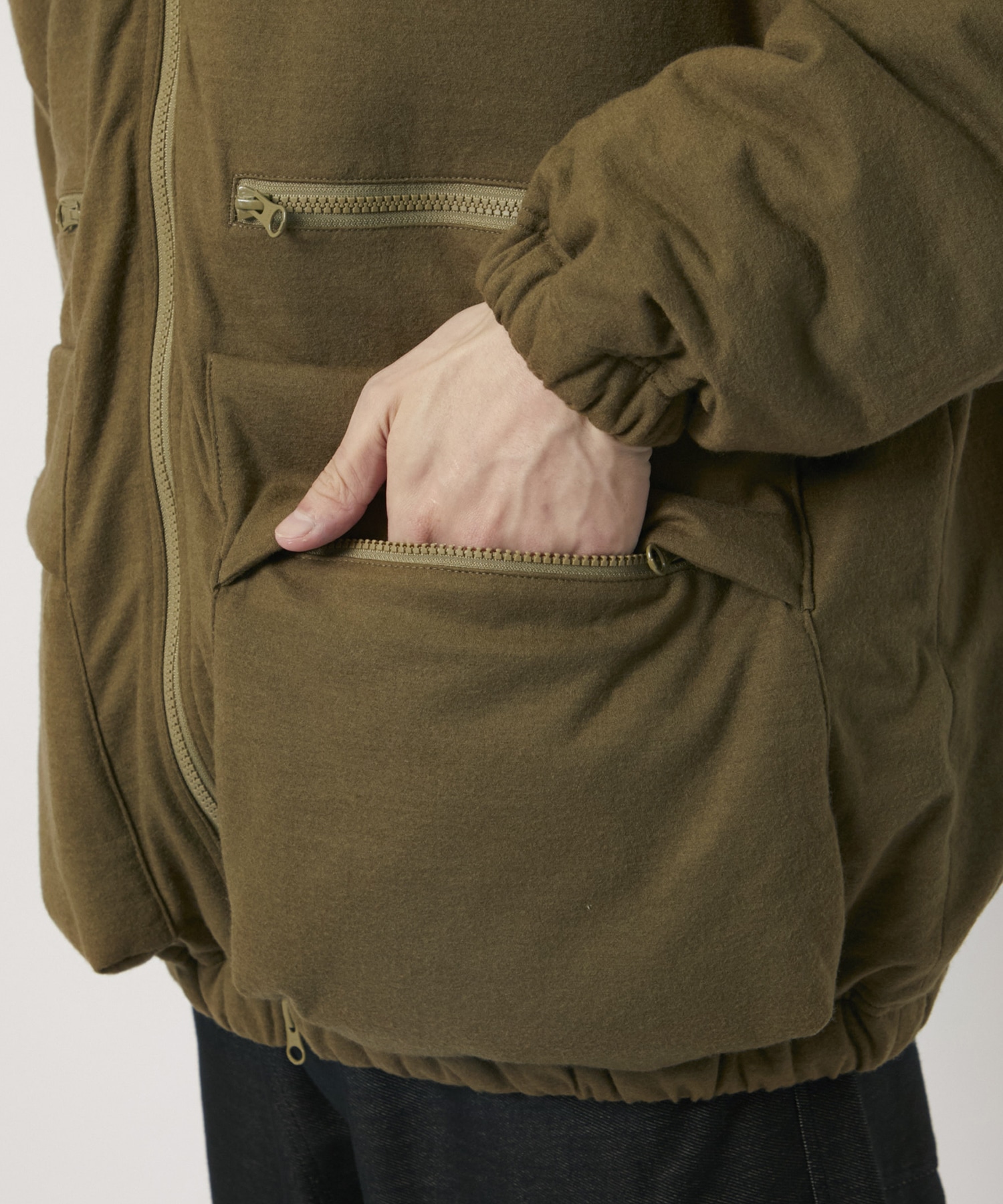 High Gauge Milfed Wool Padded Blouson KANEMASA PHIL.