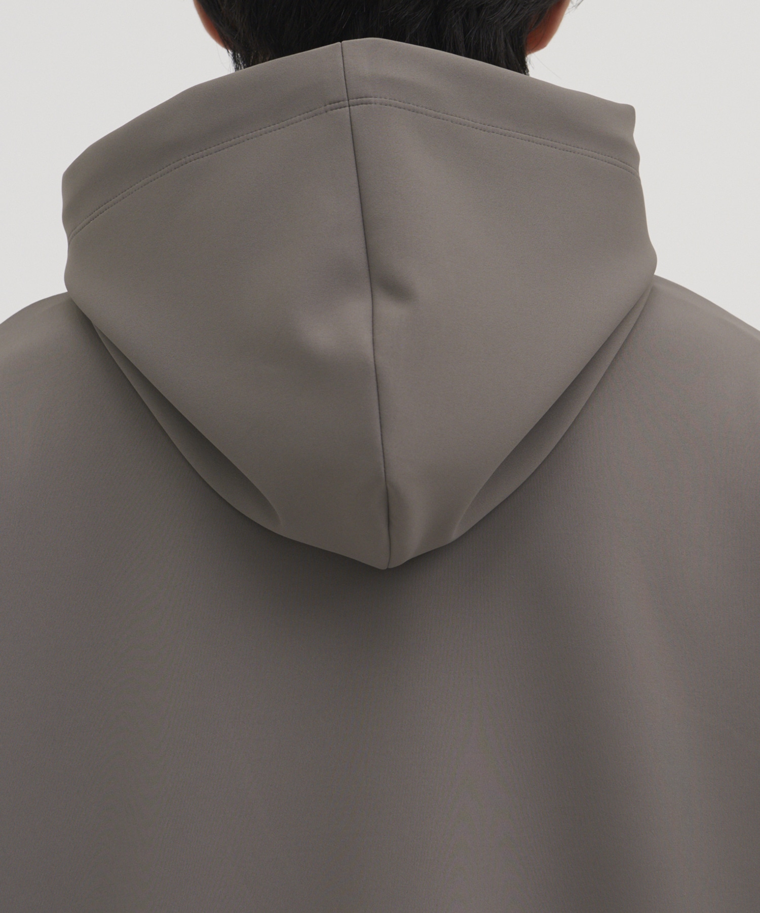 〈別注〉Zip Up Hoodie With Washable Leather Pocket CULLNI