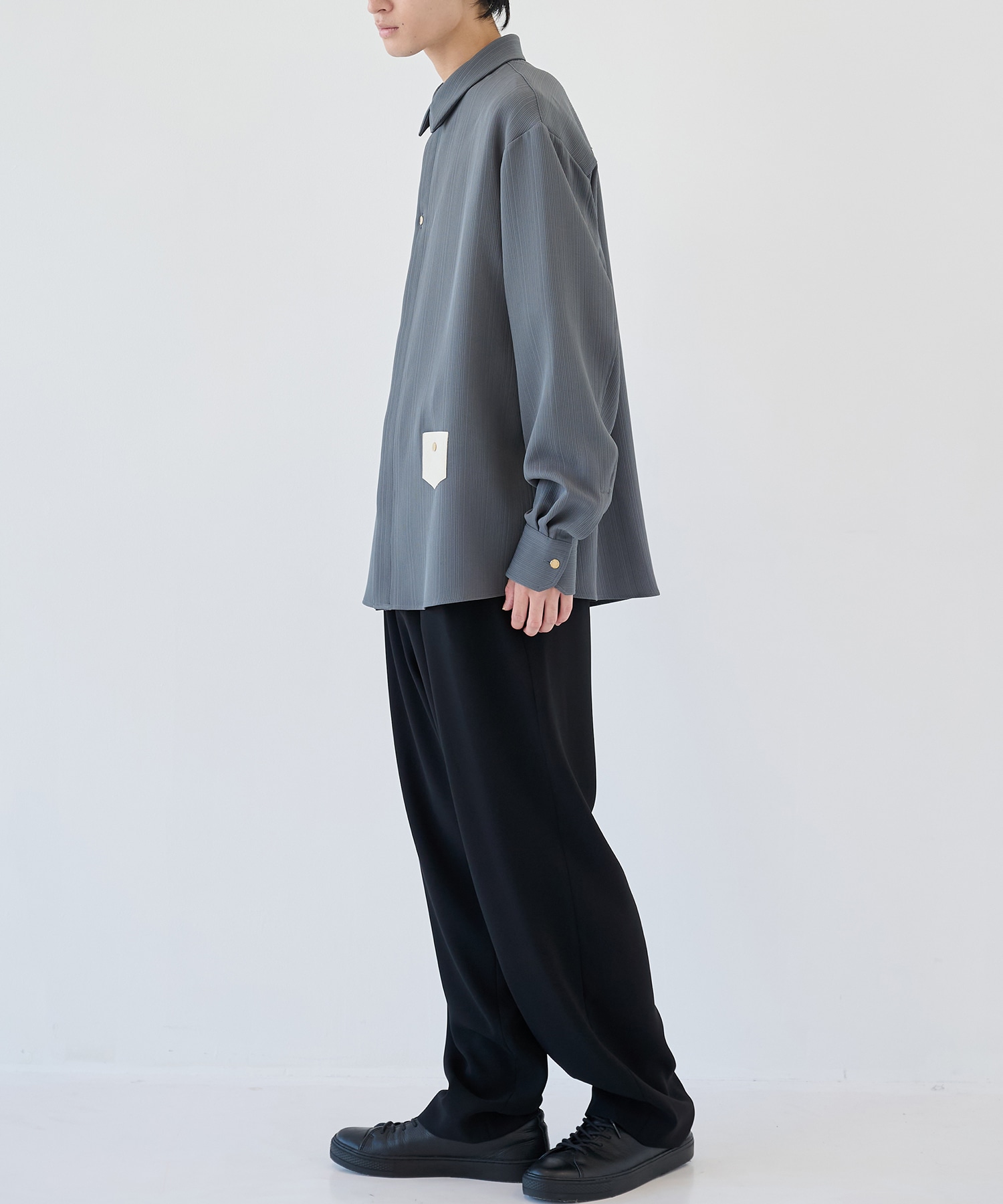 別注 Minimal Pocket L/S PLEATS SHIRTS CULLNI