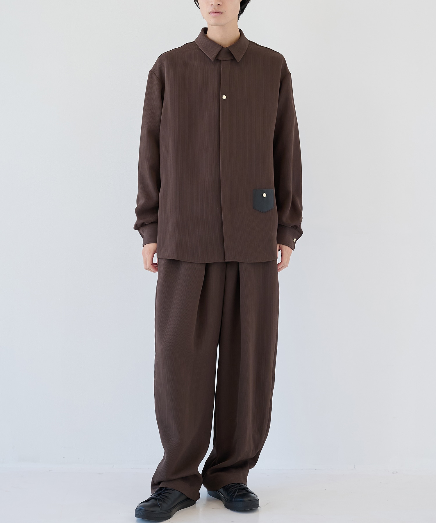 別注 Minimal Pocket L/S PLEATS SHIRTS CULLNI