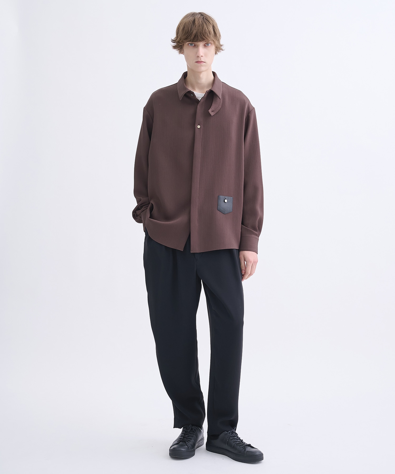 別注 Minimal Pocket L/S PLEATS SHIRTS CULLNI