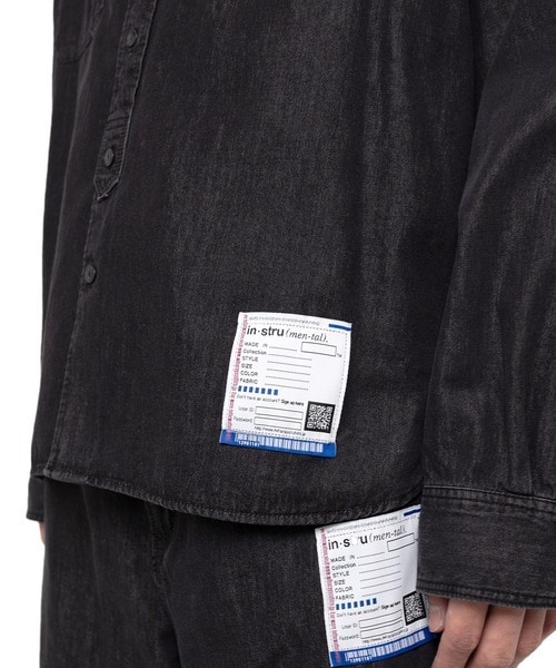 COTTON TENCEL DENIM WORK LS SHIRTS in・stru(men-tal)