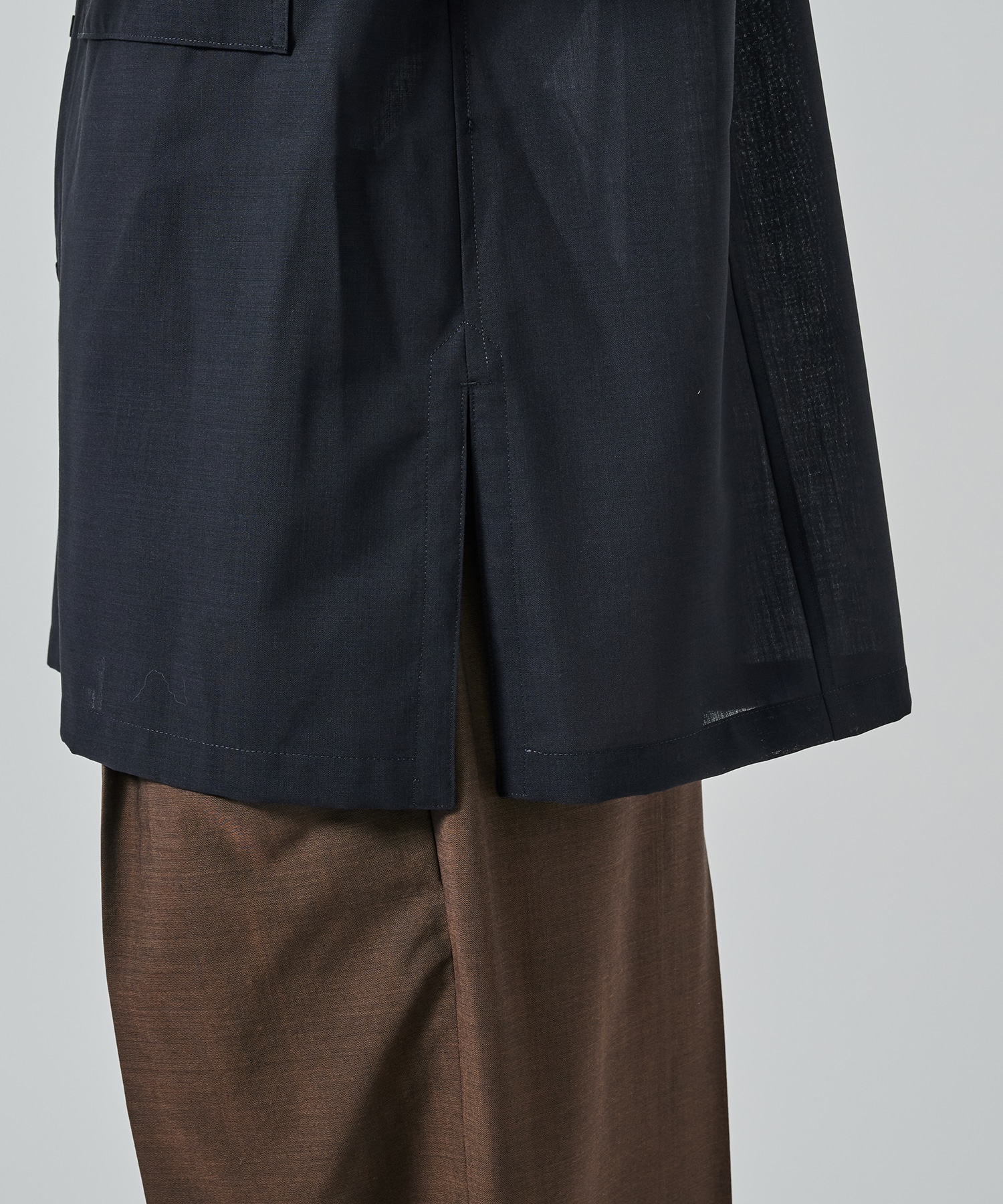 STAND COLLAR SHORT-SLEEVED SHIRT IRENISA