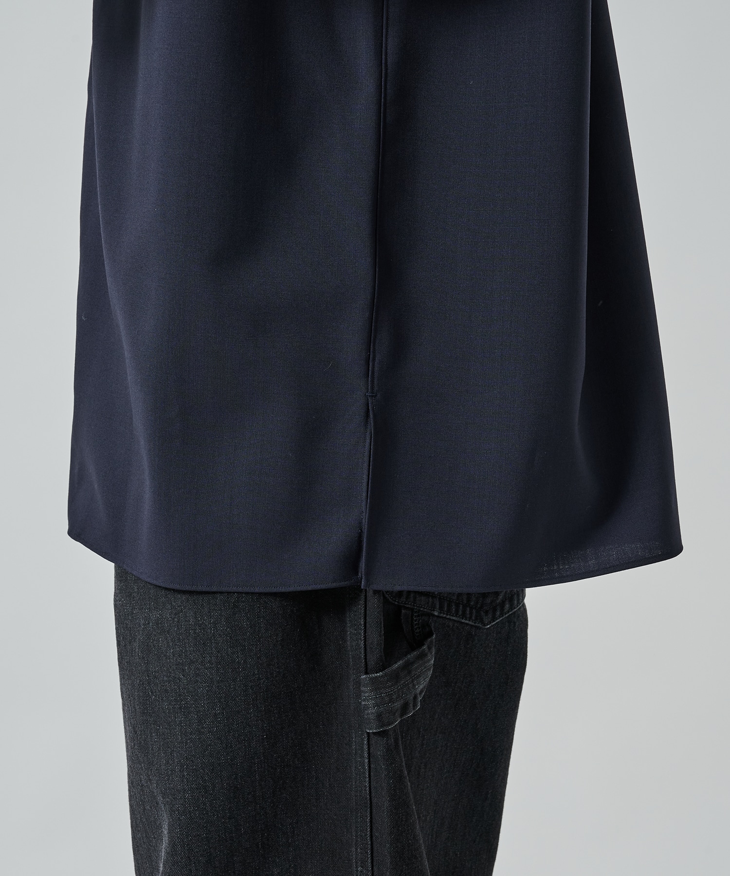ITALIAN OPEN COLLAR S/S SHIRT 