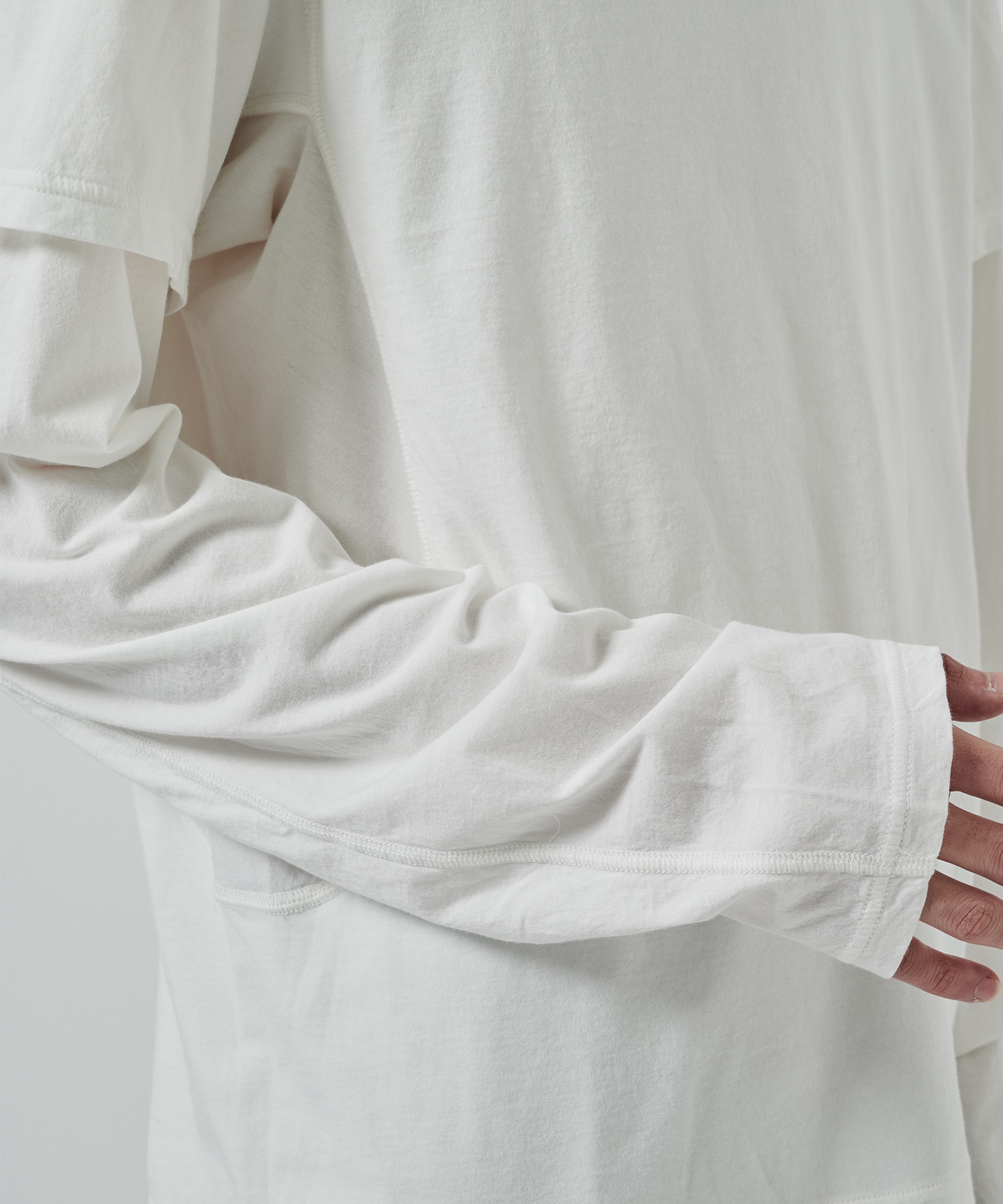 〈別注〉 DOUBLE LAYERD LONG SLEEVE TSHIRT NVRFRGT