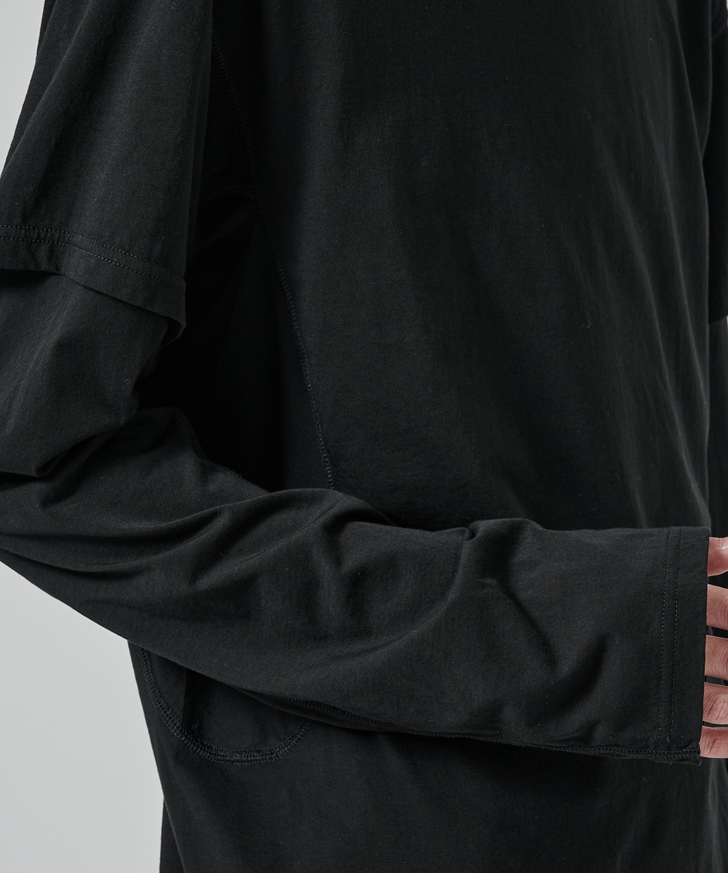 〈別注〉 DOUBLE LAYERD LONG SLEEVE TSHIRT NVRFRGT