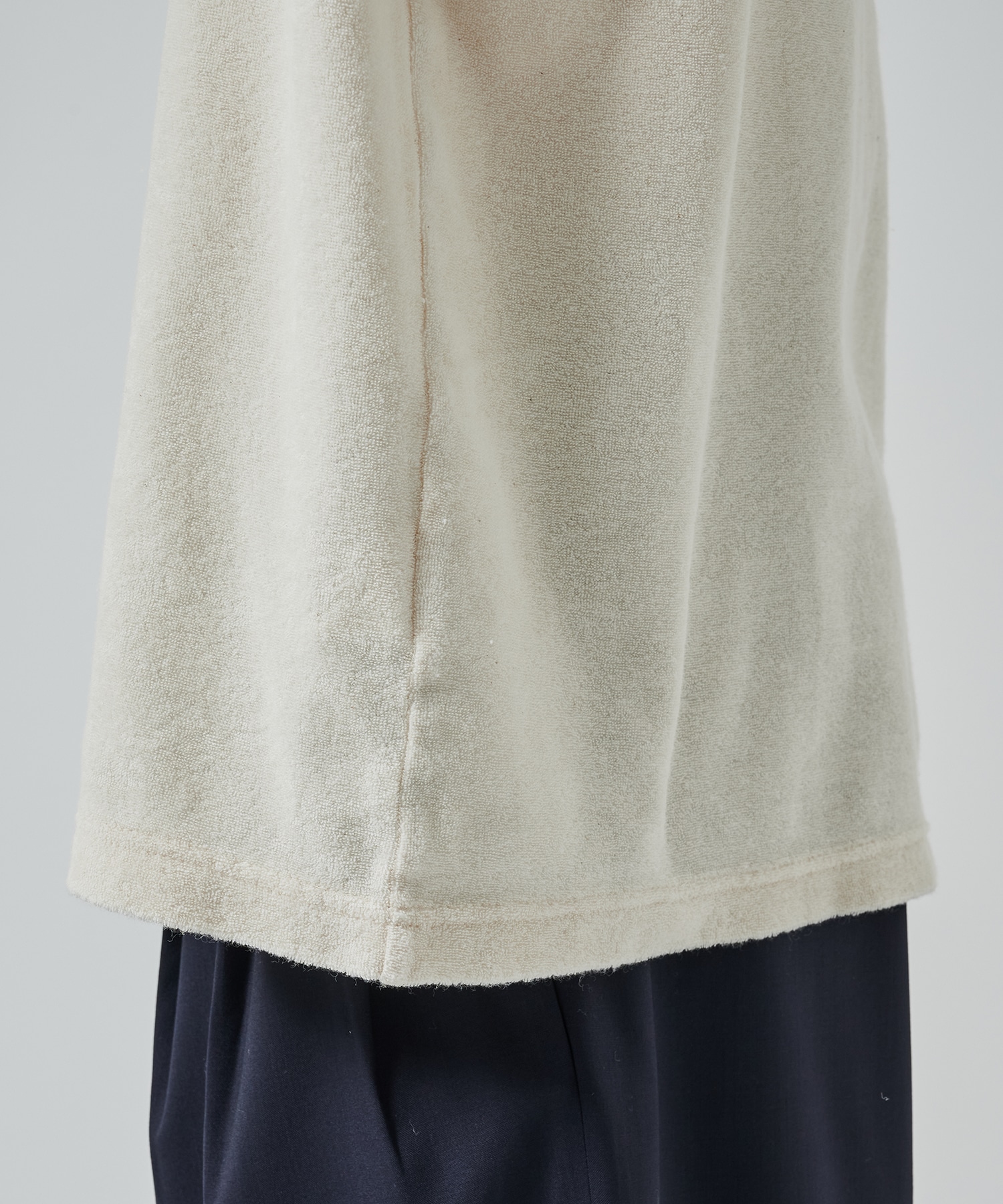 ORGANIC COTTON PILE RINGER PILE TEE MARKAWARE/marka